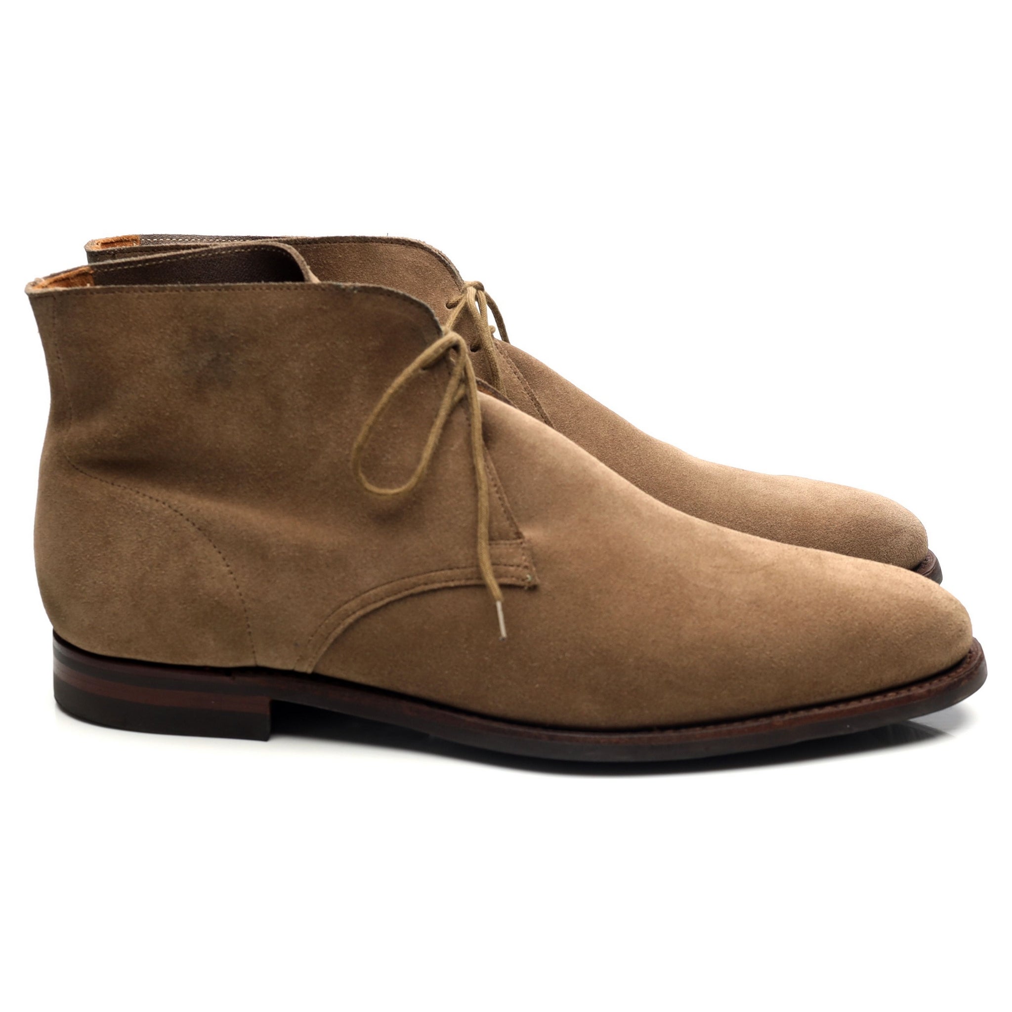 Crockett & Jones Sulgrave boots chukka daim pierre UK 8.5