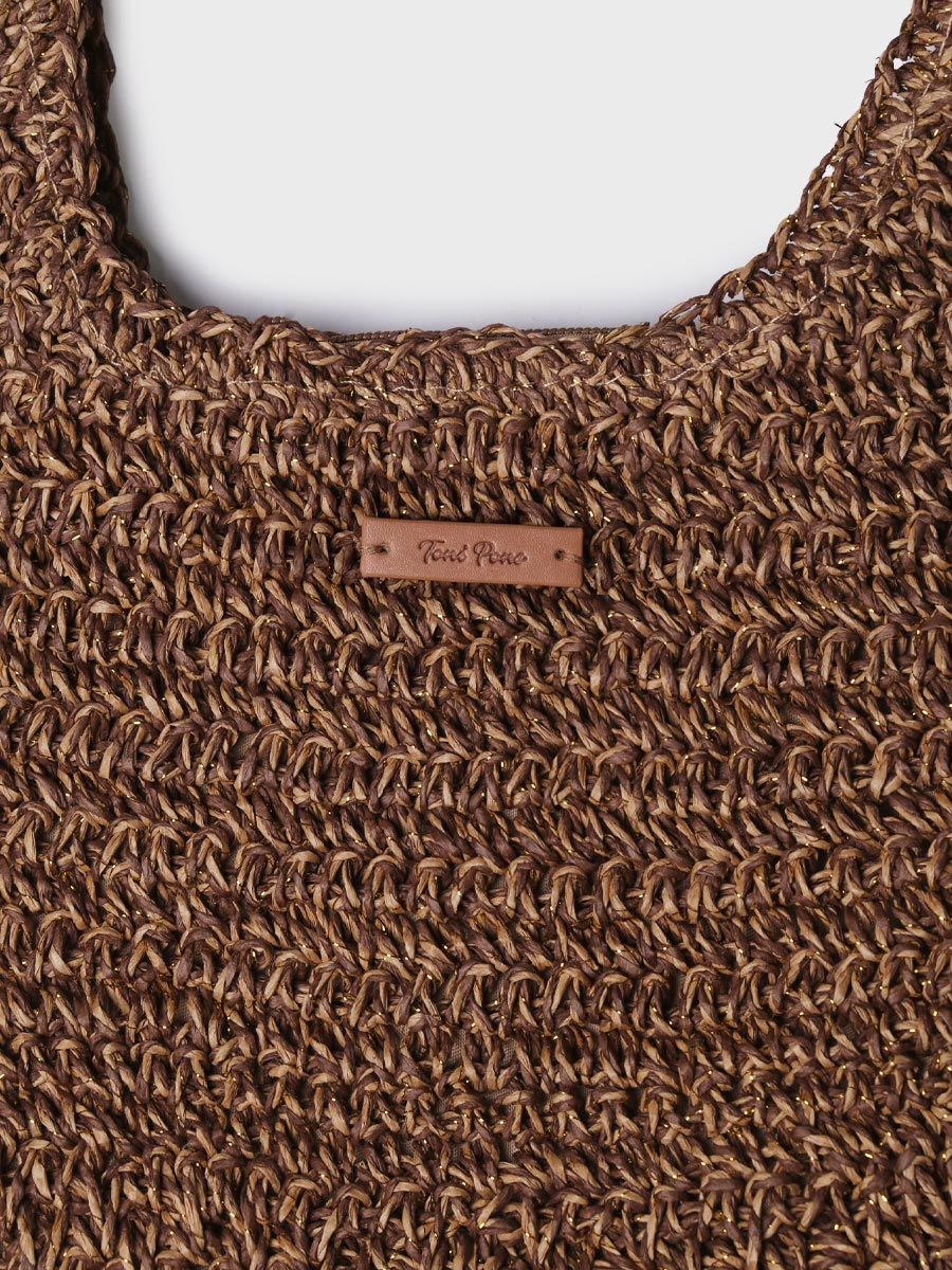 Toni Pons Tineo sac femme raphia brillant