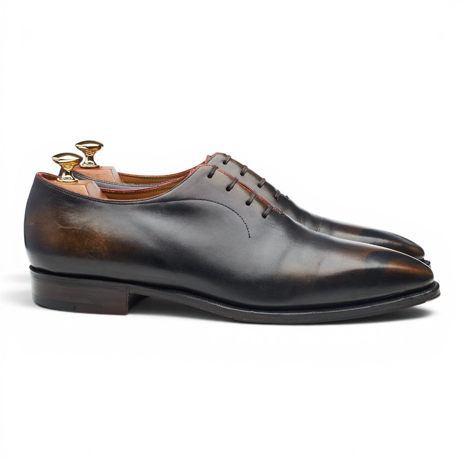 Corthay Casanova richelieu patine marron UK 9