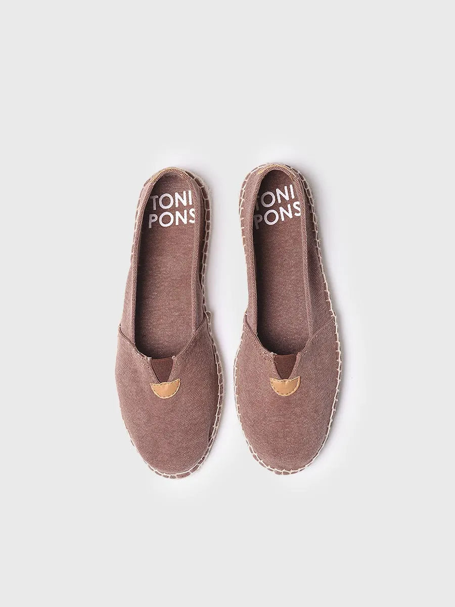 TONI PONS BLANES-ER espadrille toile marron vegan