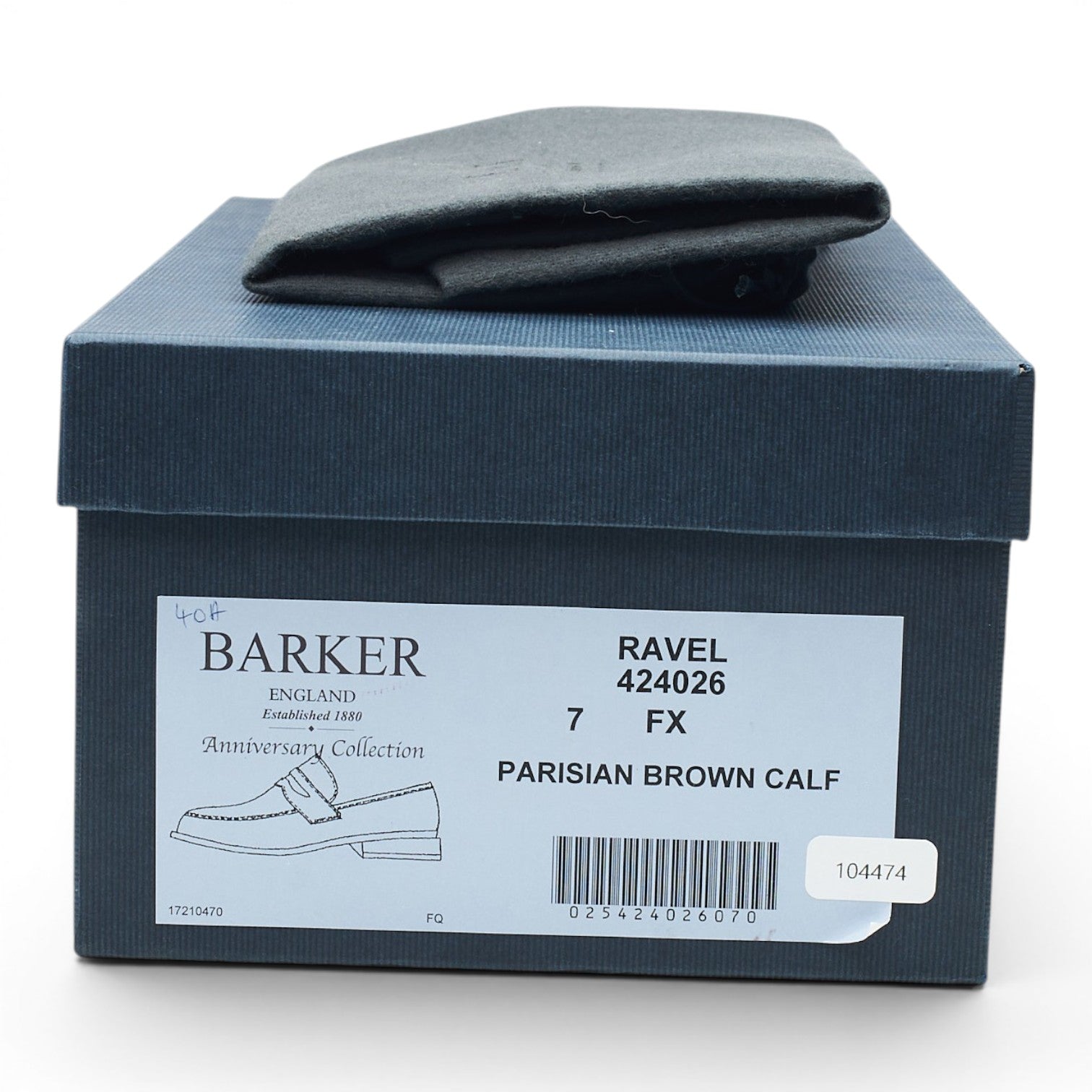 Barker Ravel mocassins cuir marron UK 7