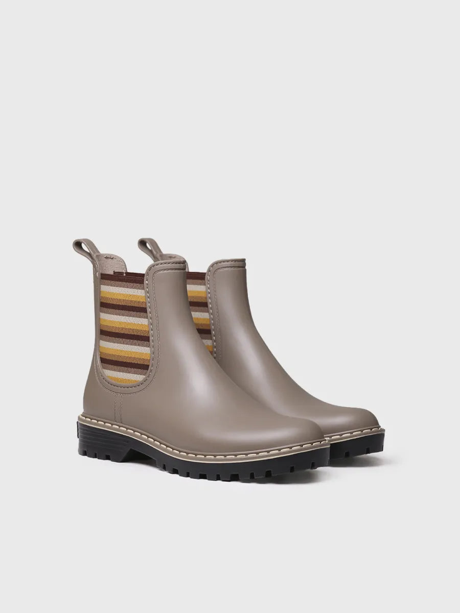 Toni Pons Corbin bottine Chelsea imperméable taupe