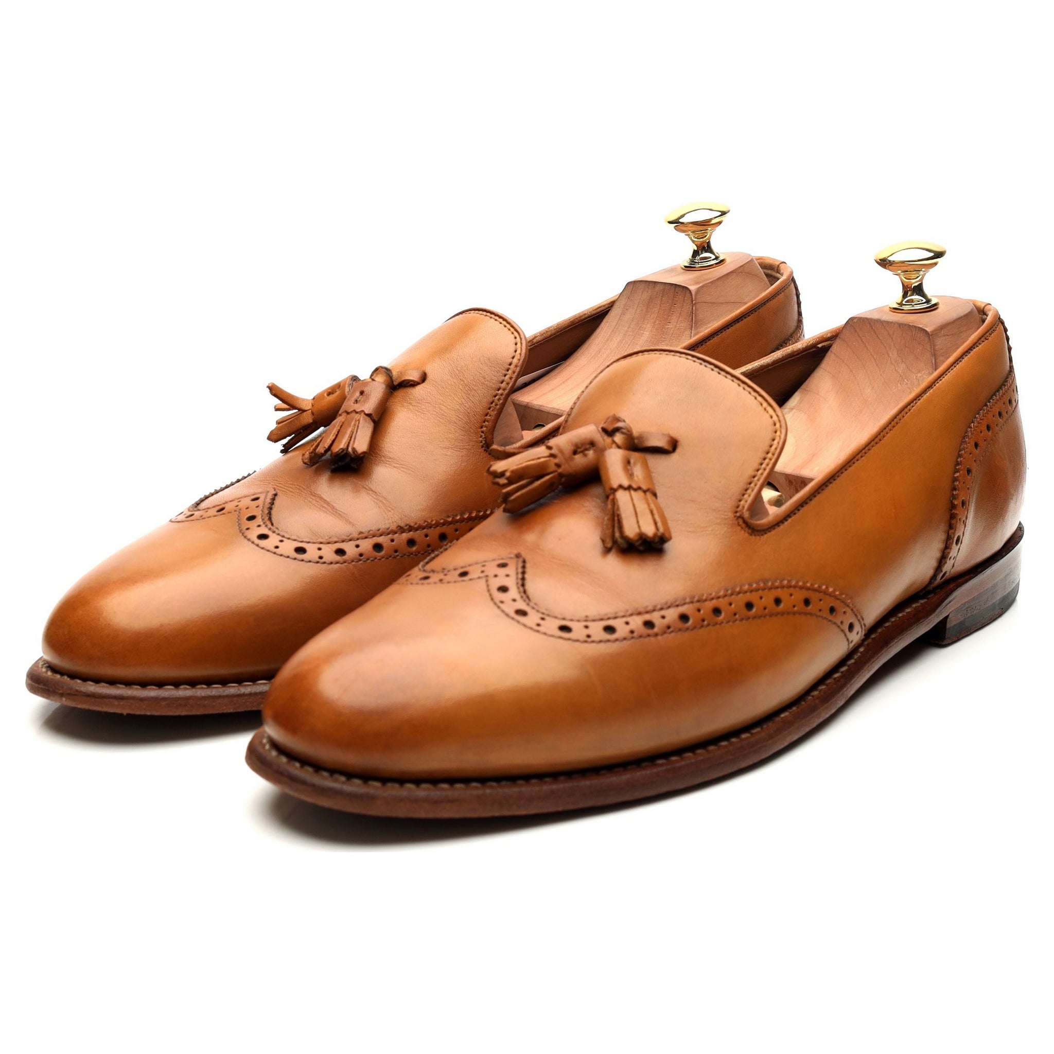 Grenson Monty mocassins glands cuir marron 10.5 UK