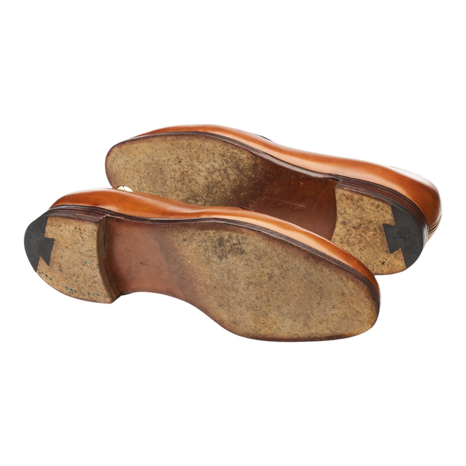 New & Lingwood mocassins cuir marron UK 10 butterfly