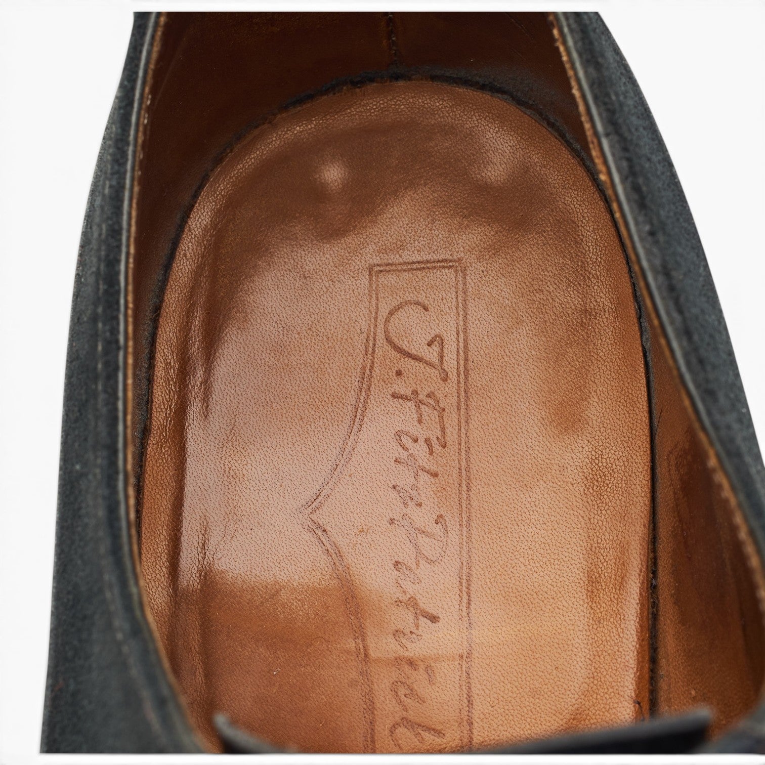 J. FitzPatrick Tacoma oxford cuir suède gris UK 7