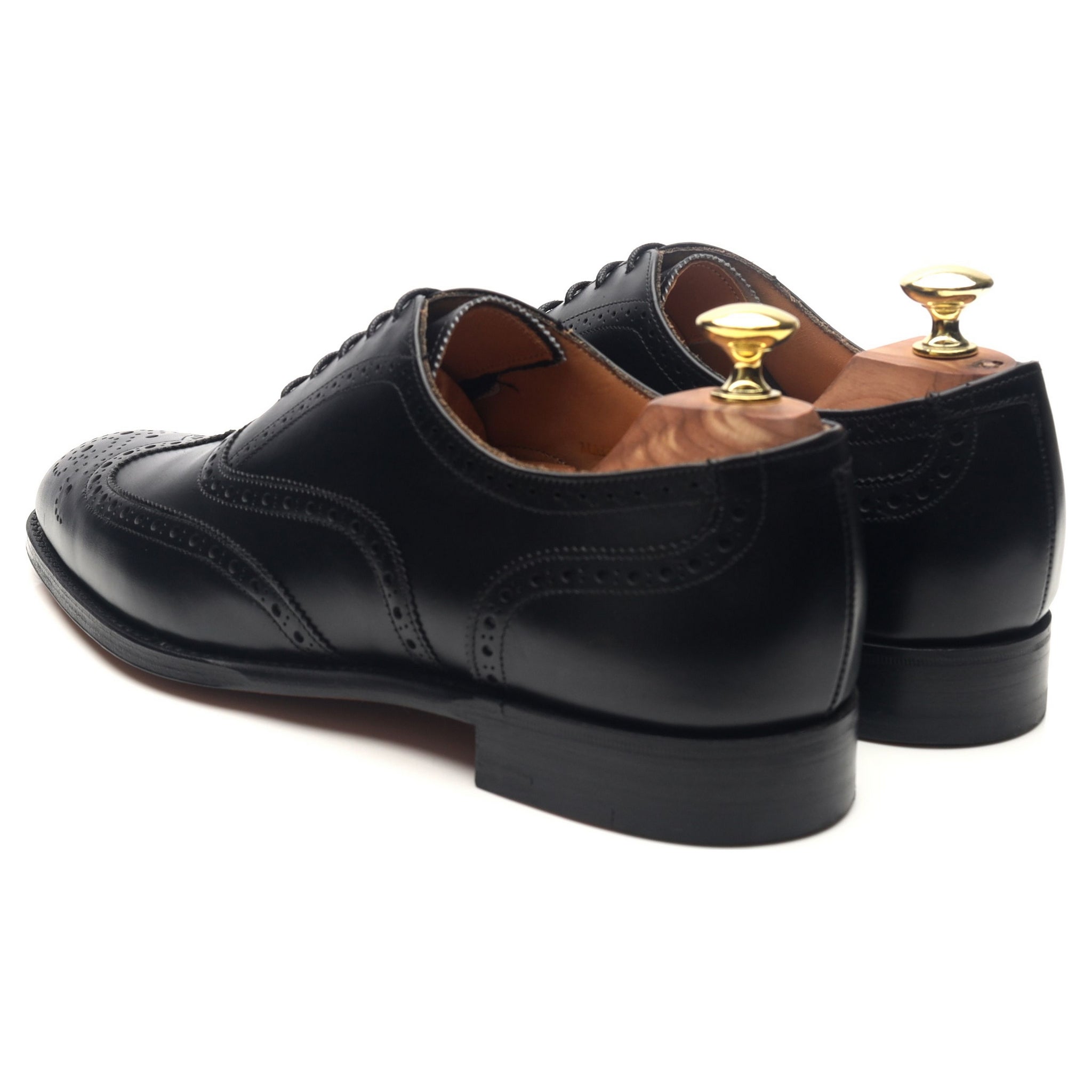 New & Lingwood brogues cuir noir UK 7.5