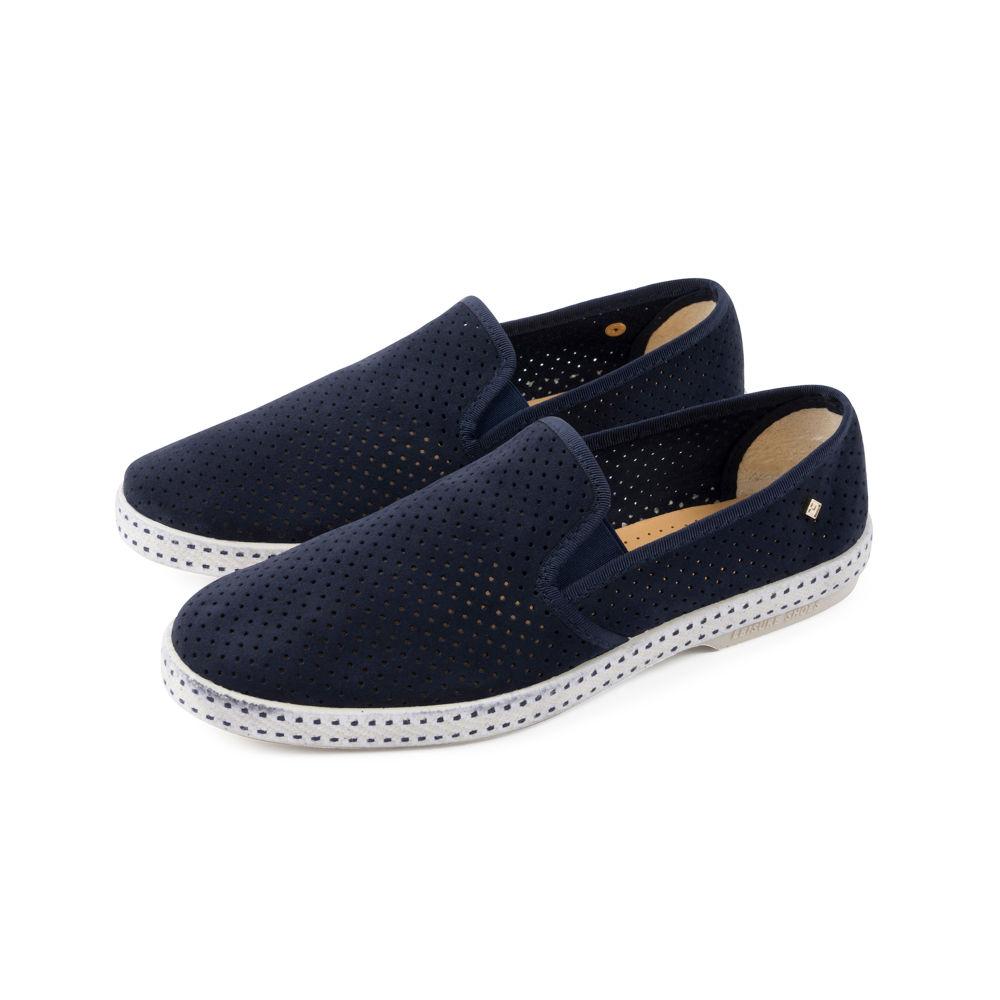Rivieras Classic Daim 3064 espadrilles bleu marine