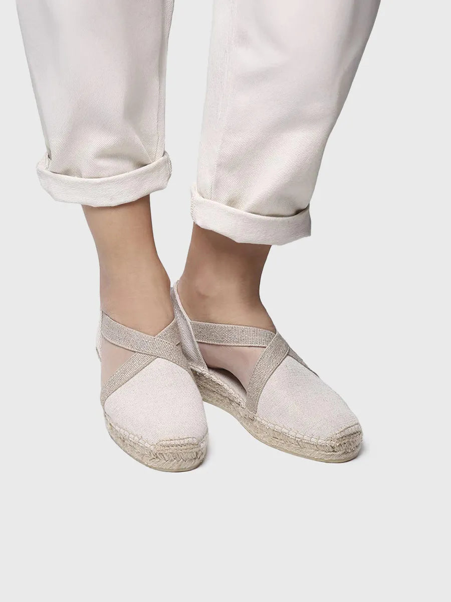 Toni Pons Verdi-V espadrille plate vegan coton