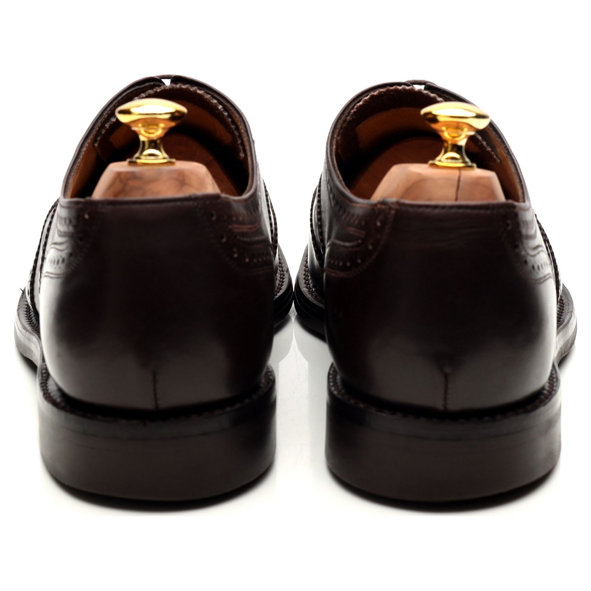Sanders Oslo brogues cuir marron UK 12 semelle gomme