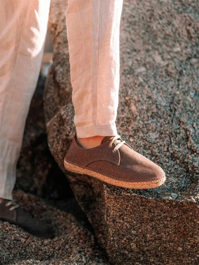 Toni Pons Dixon espadrille homme toile à lacets