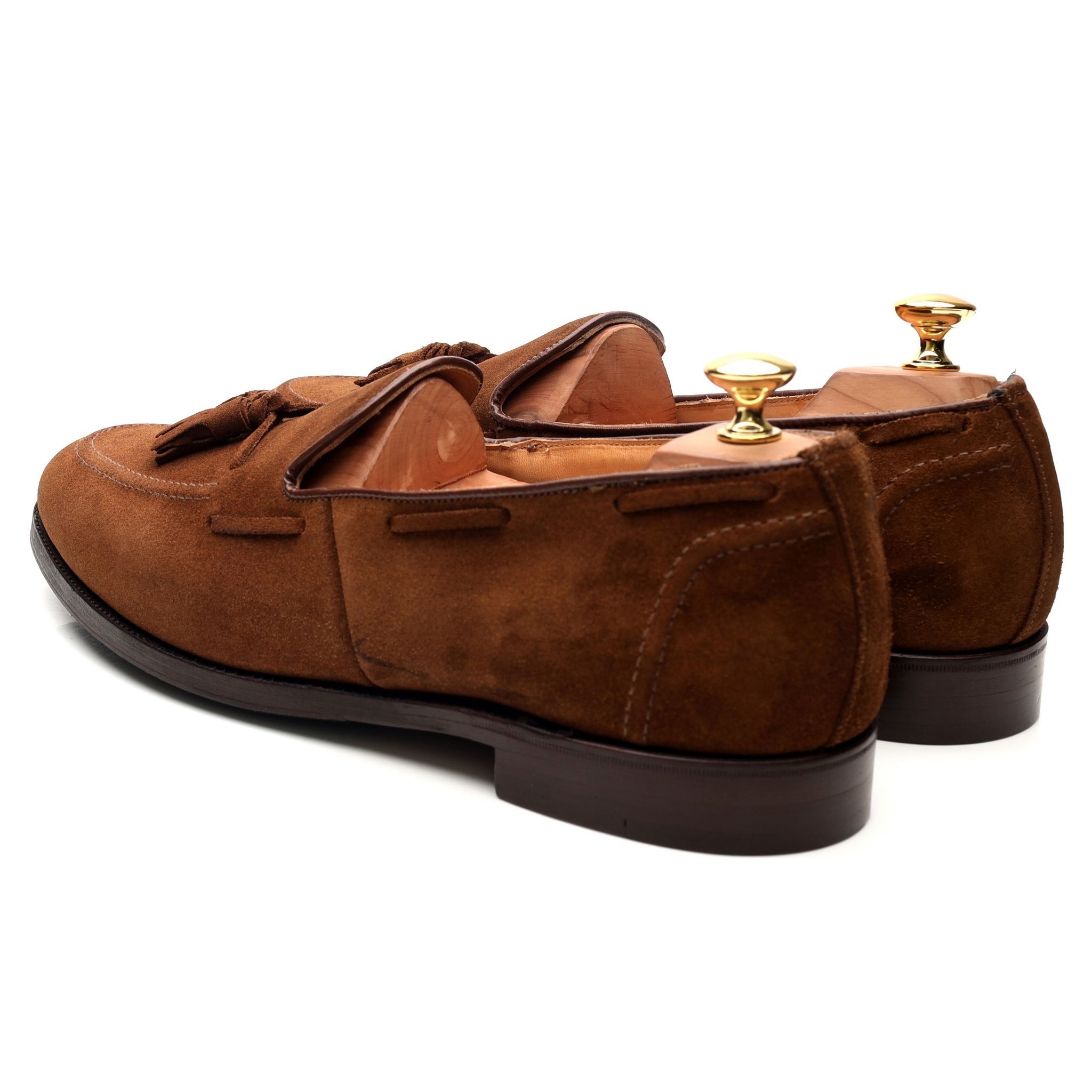 Tricker’s Tassel loafers daim marron 10.5 UK