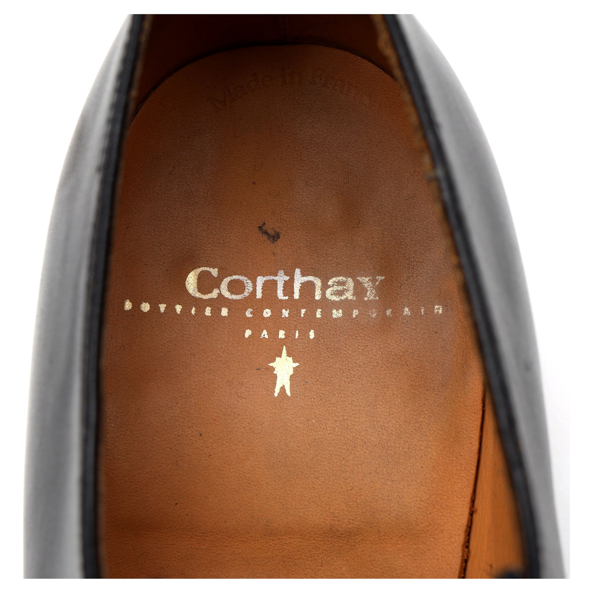 Corthay Sergio derby cuir noir pointure 9.5