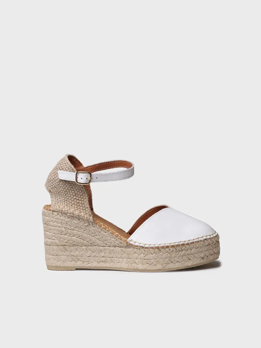 Toni Pons Magda-P espadrille cuir 38 talon 7,5 cm