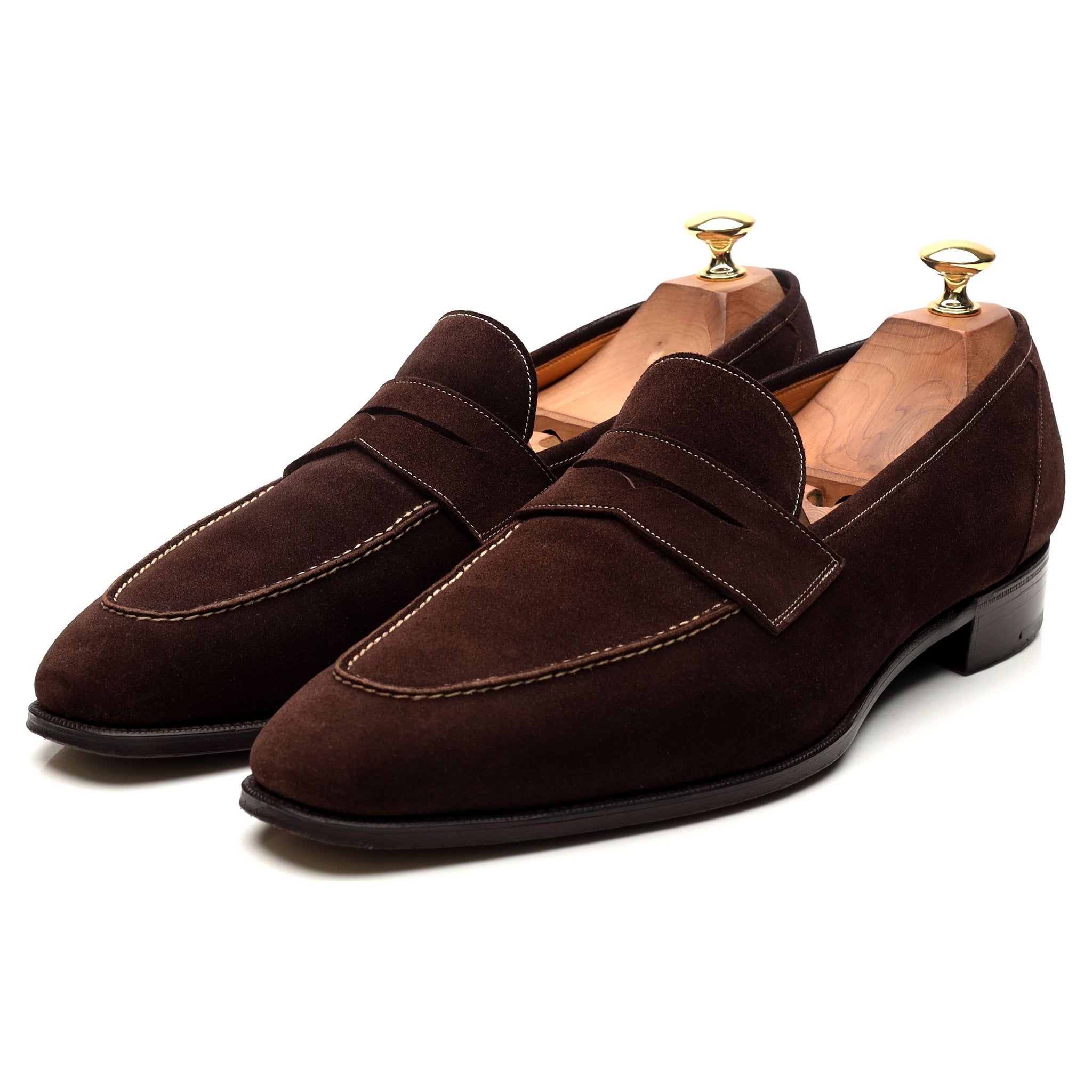 Gaziano & Girling Holkham mocassins daim marron UK 9,5