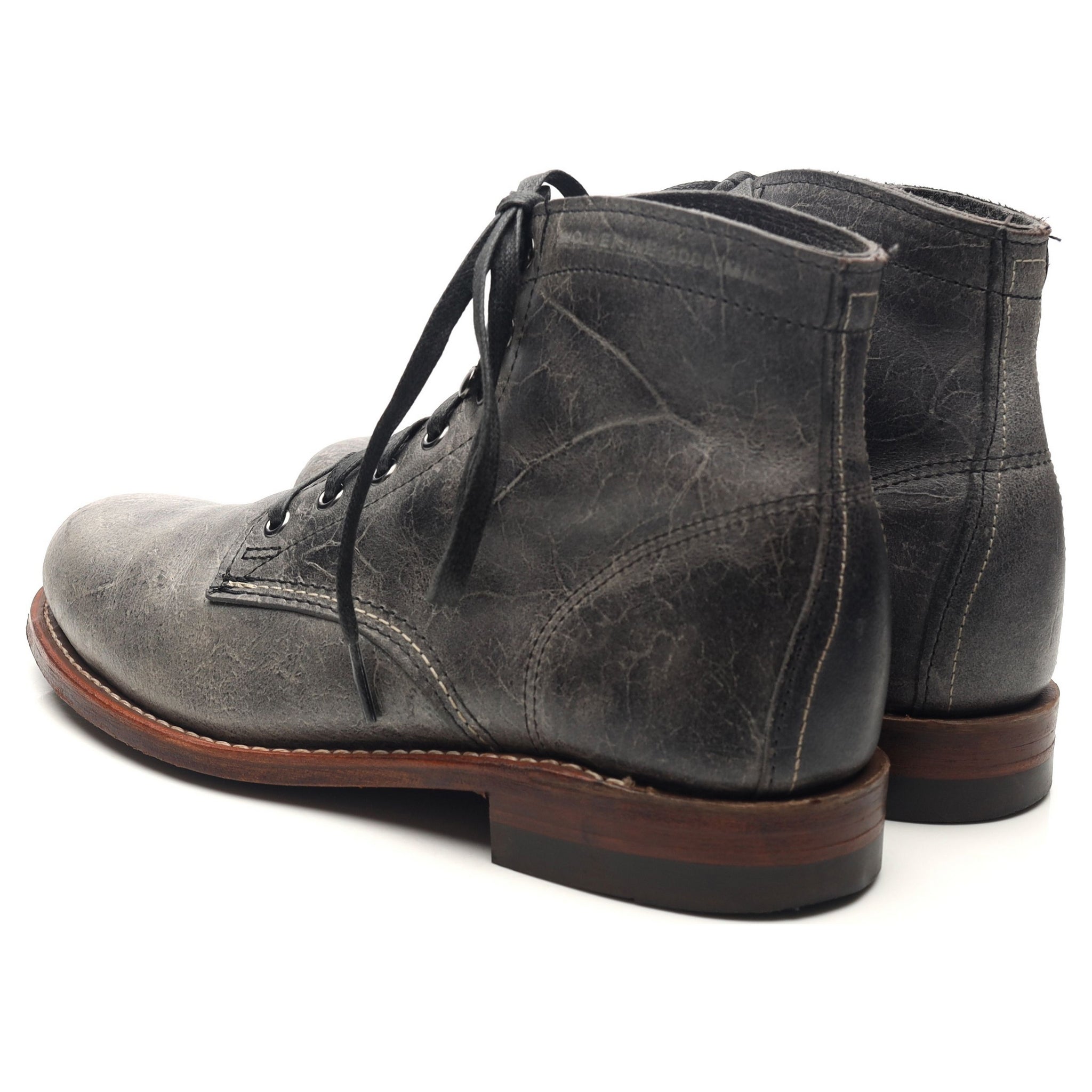 Wolverine 1000 Mile Evans boots cuir gris UK 6.5