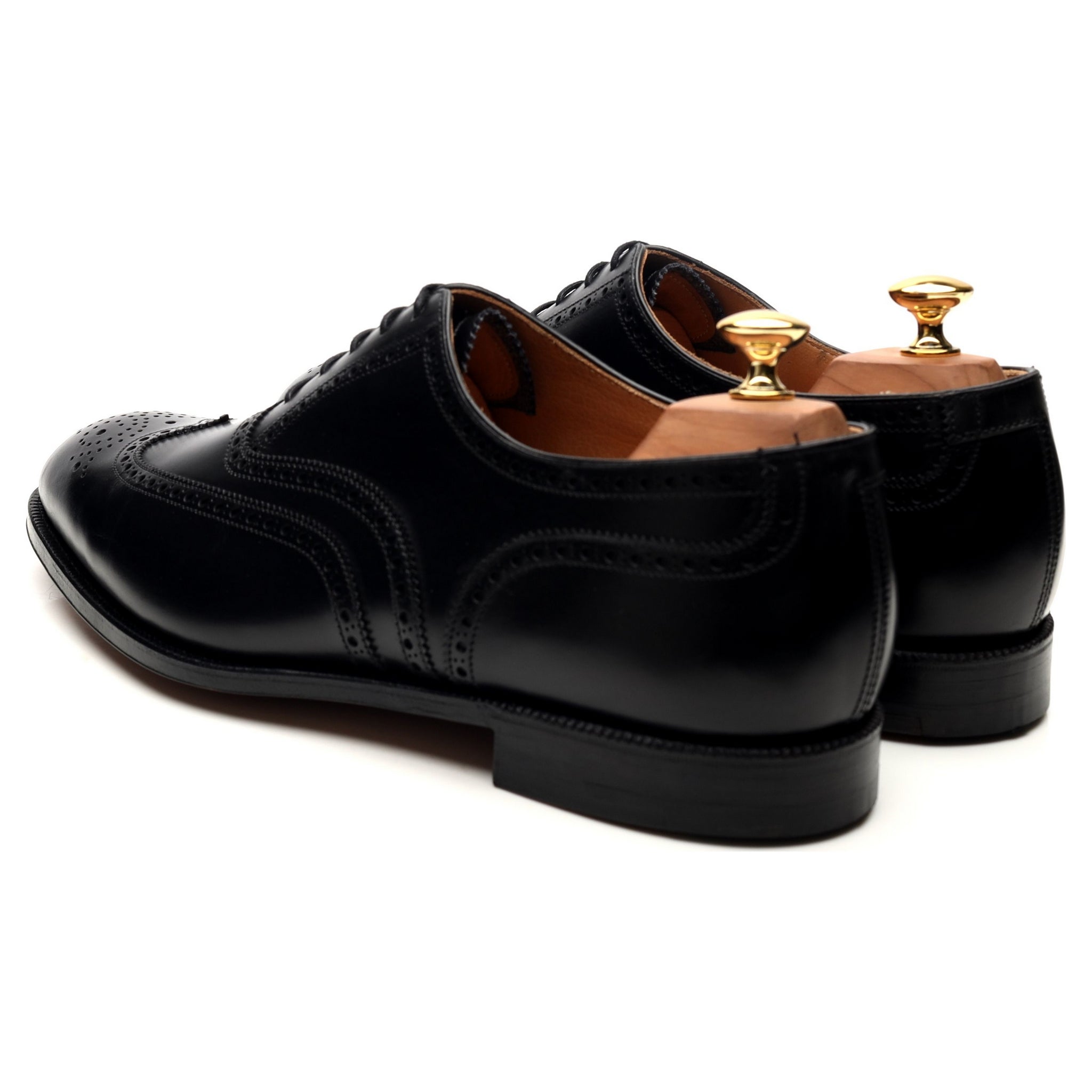 Henry Maxwell oxford brogue cuir noir pointure UK 10.5
