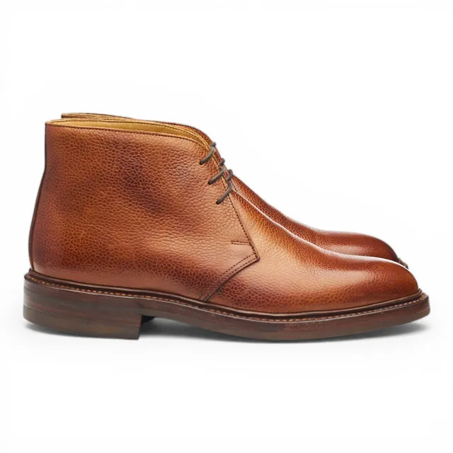 Crockett & Jones Chepstow boots cuir grainé marron UK 6
