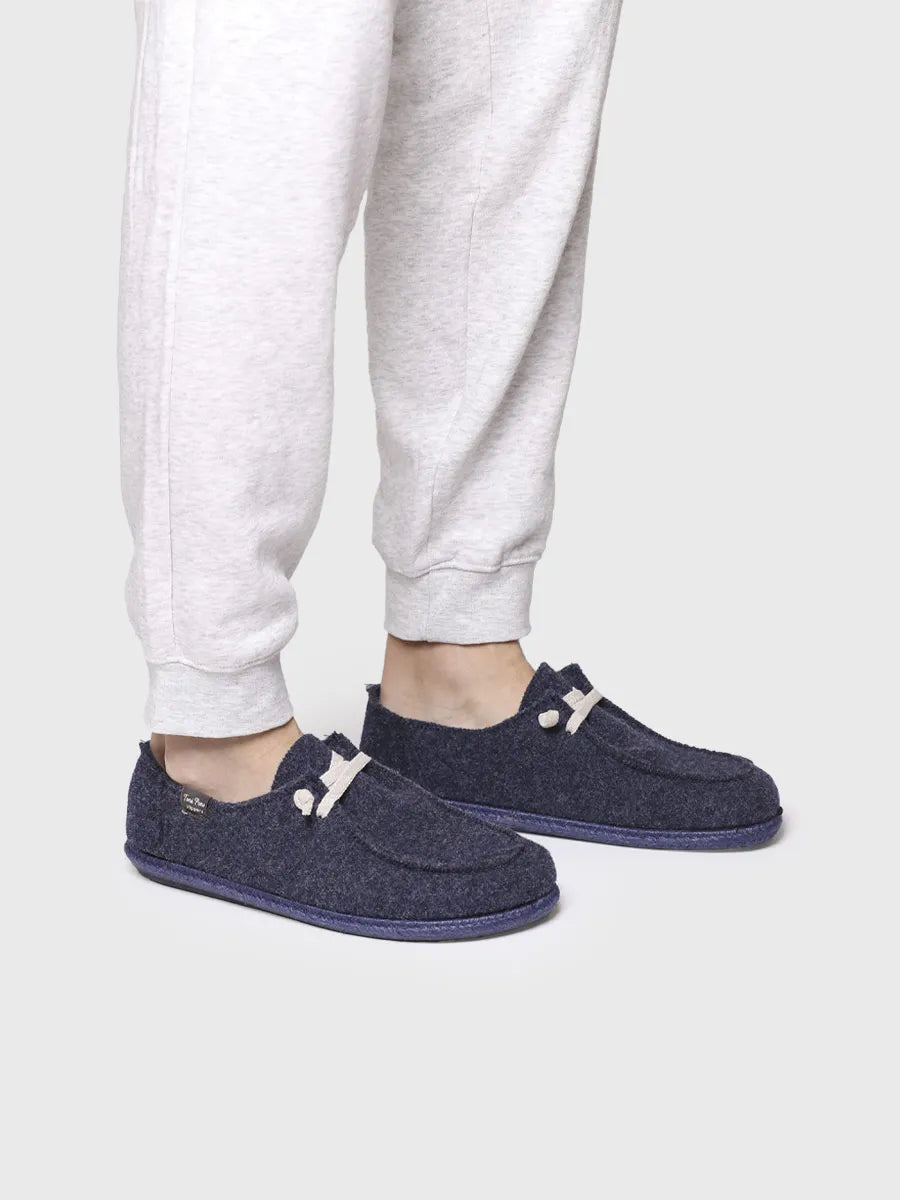 Toni Pons Tiago-RW chaussons homme laine marine