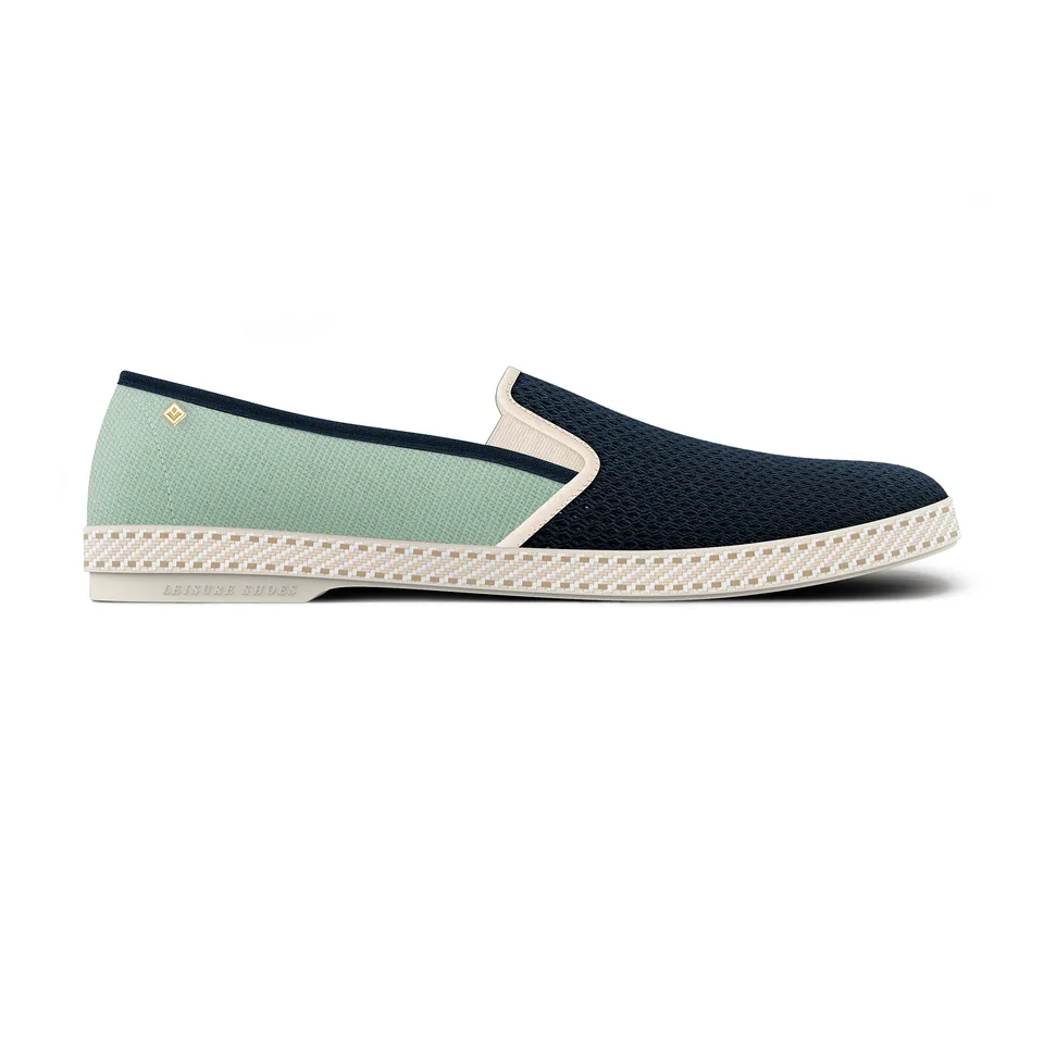 Rivieras Classic Match Marine Vert d'Eau espadrilles coton