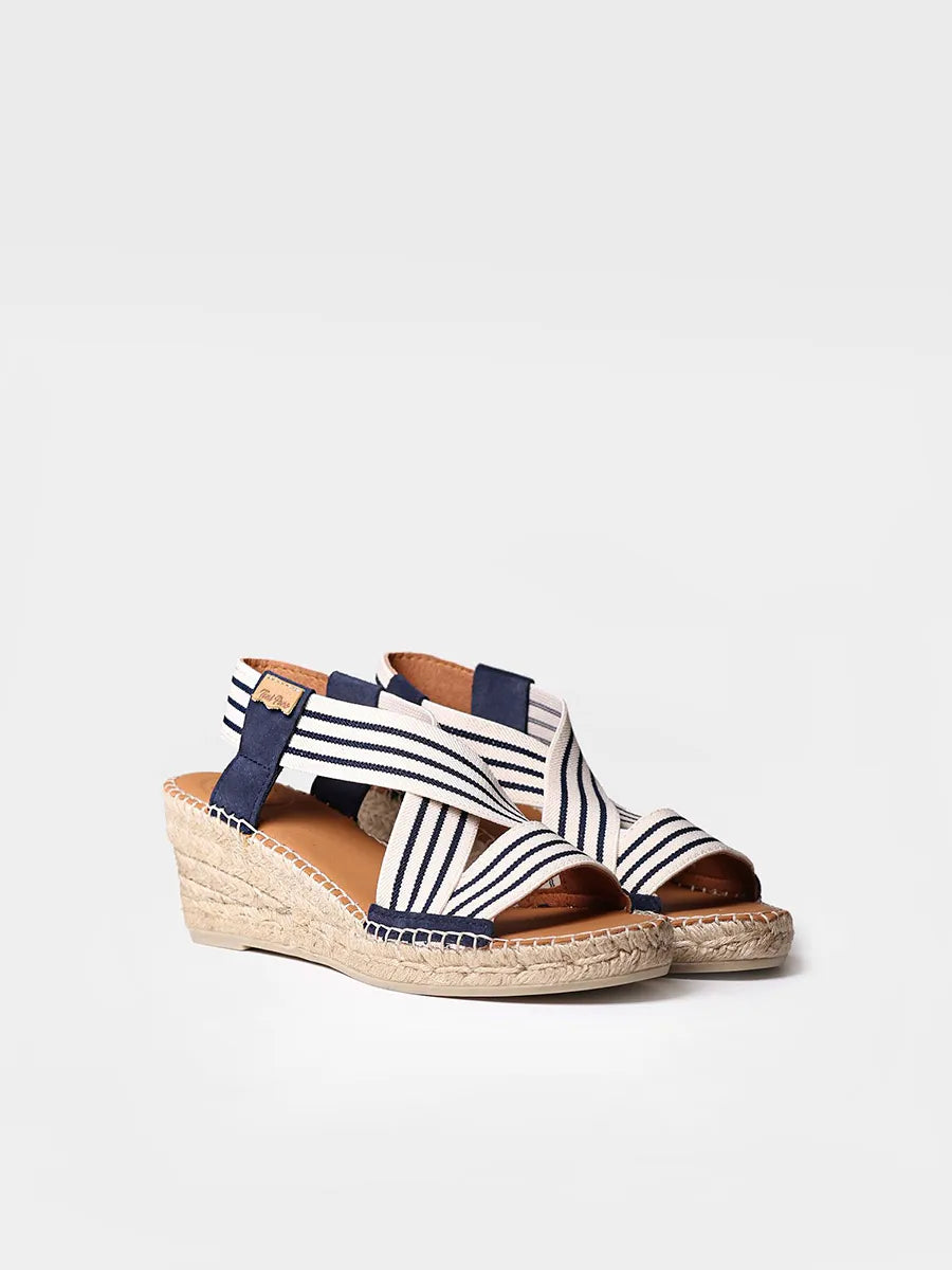 Toni Pons Tina espadrille compensee Crudo-Marino talon 6 cm