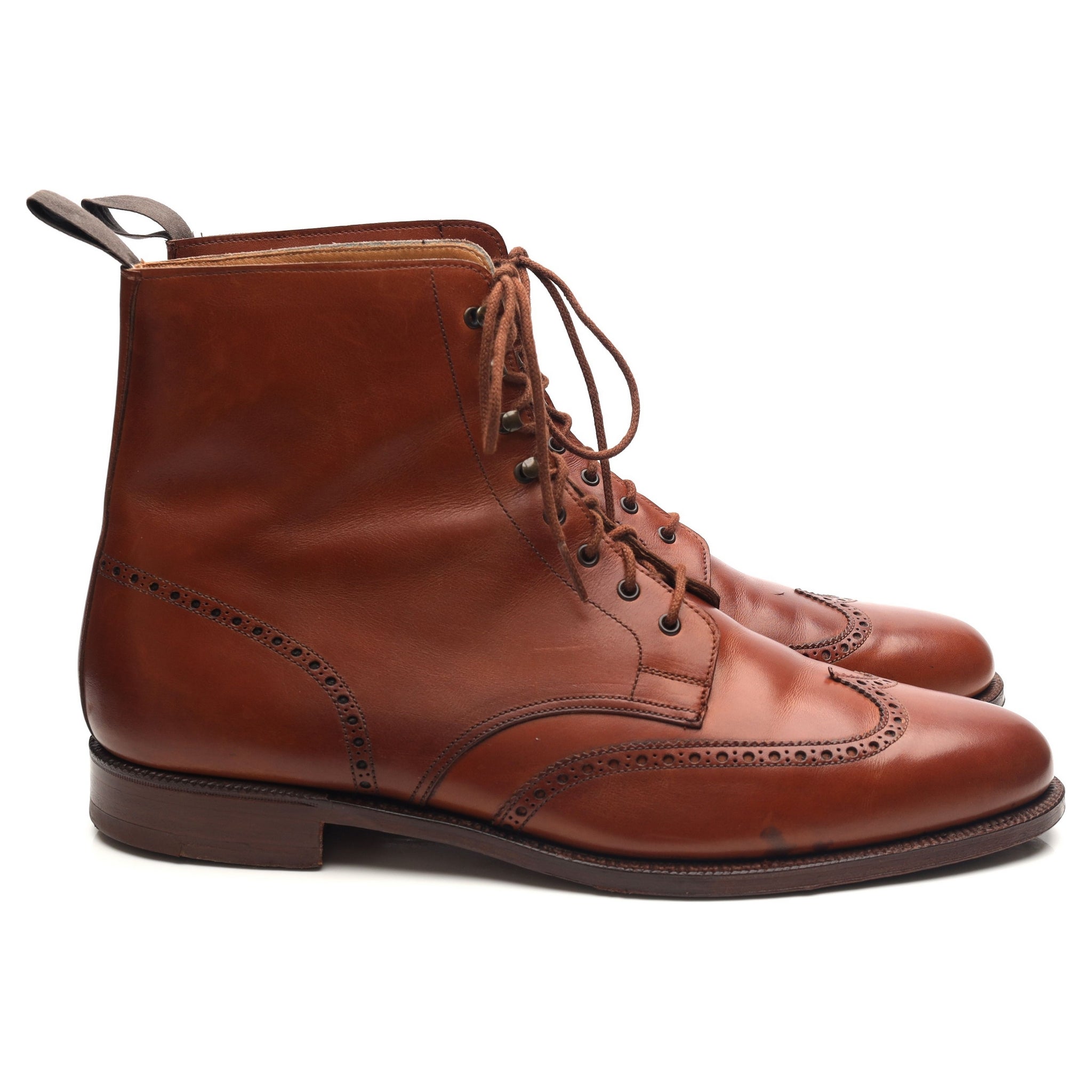 Gordon Scott Cavalry boots cuir marron UK 11