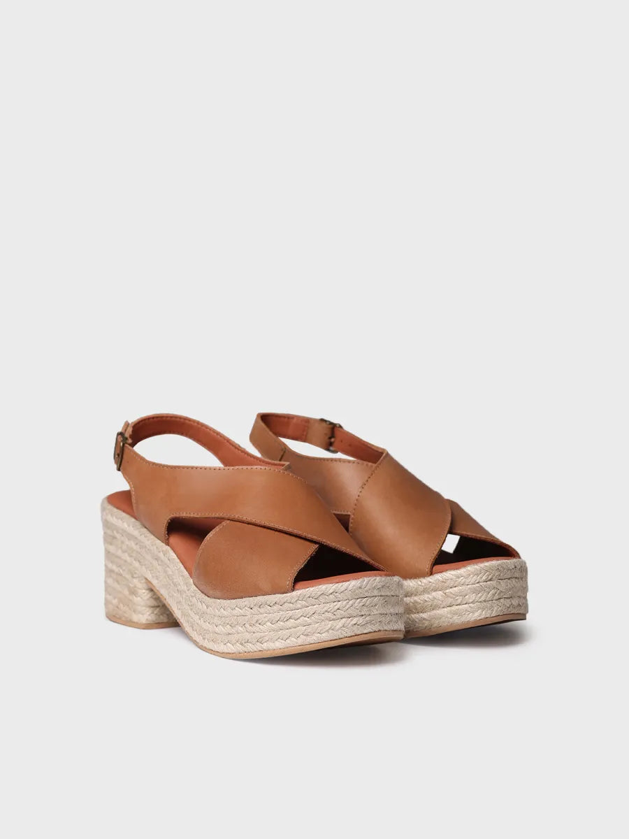 Toni Pons Agatha espadrille cuir talon large 7 cm