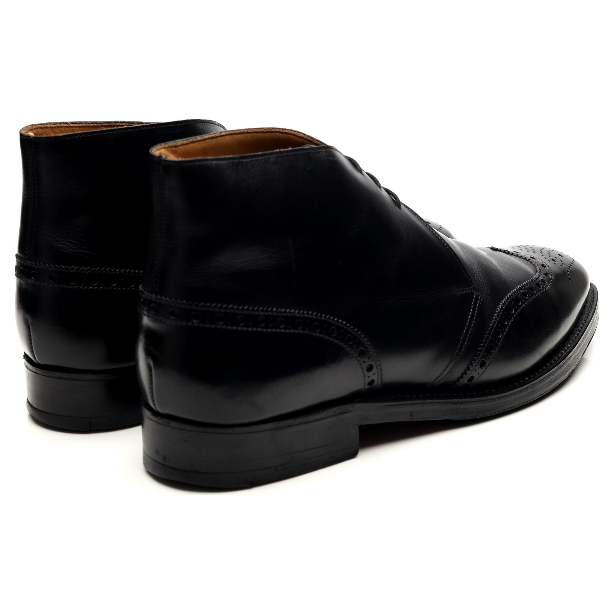 Crockett & Jones boots chukka cuir noir pointure UK 10