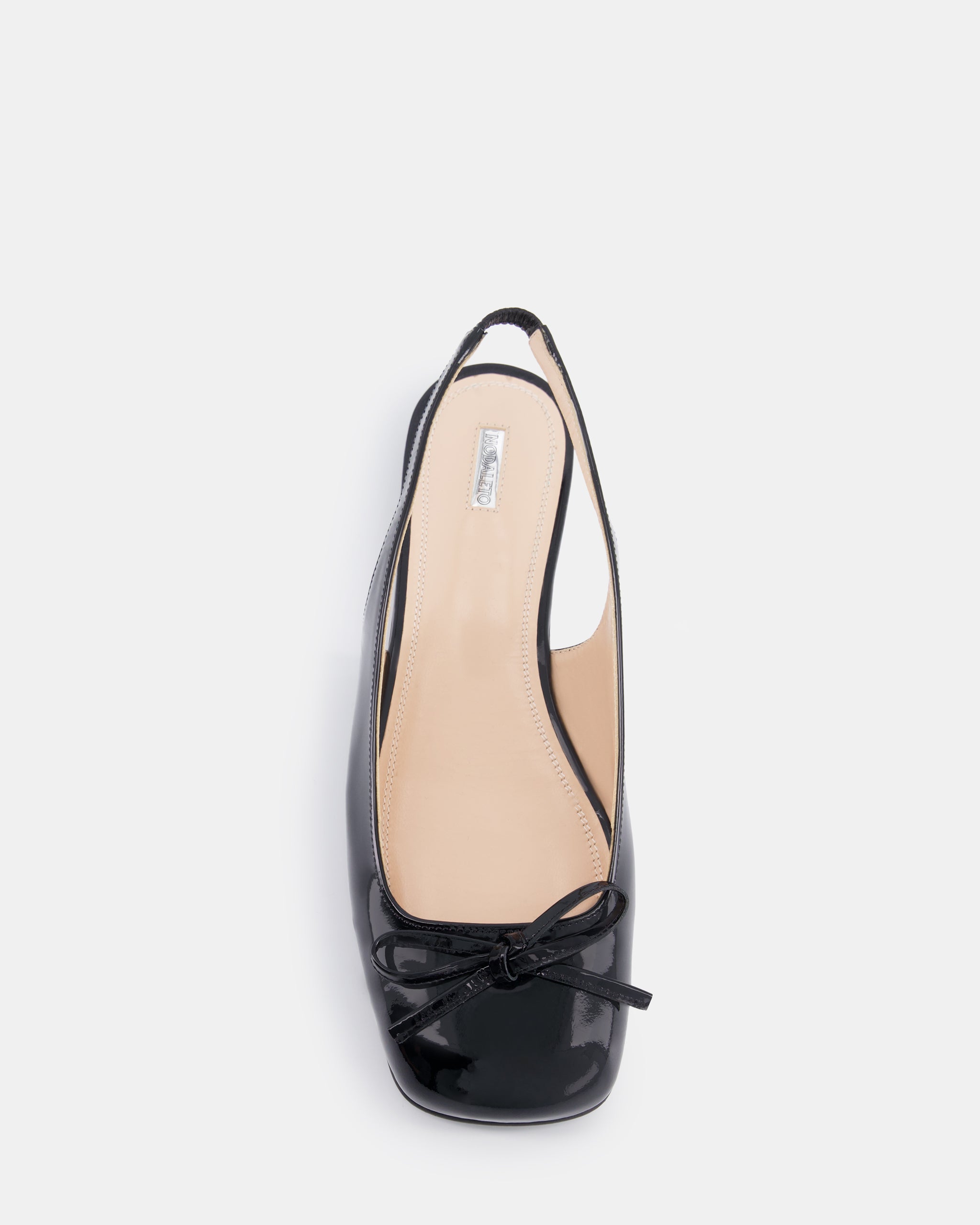 Nodaleto Bulla Node SB 5 ballerines noir verni bout carré