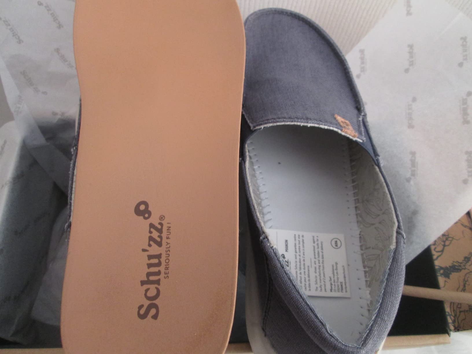 Schu'zz Manon Mocassin Femme Lin et Coton Respirant