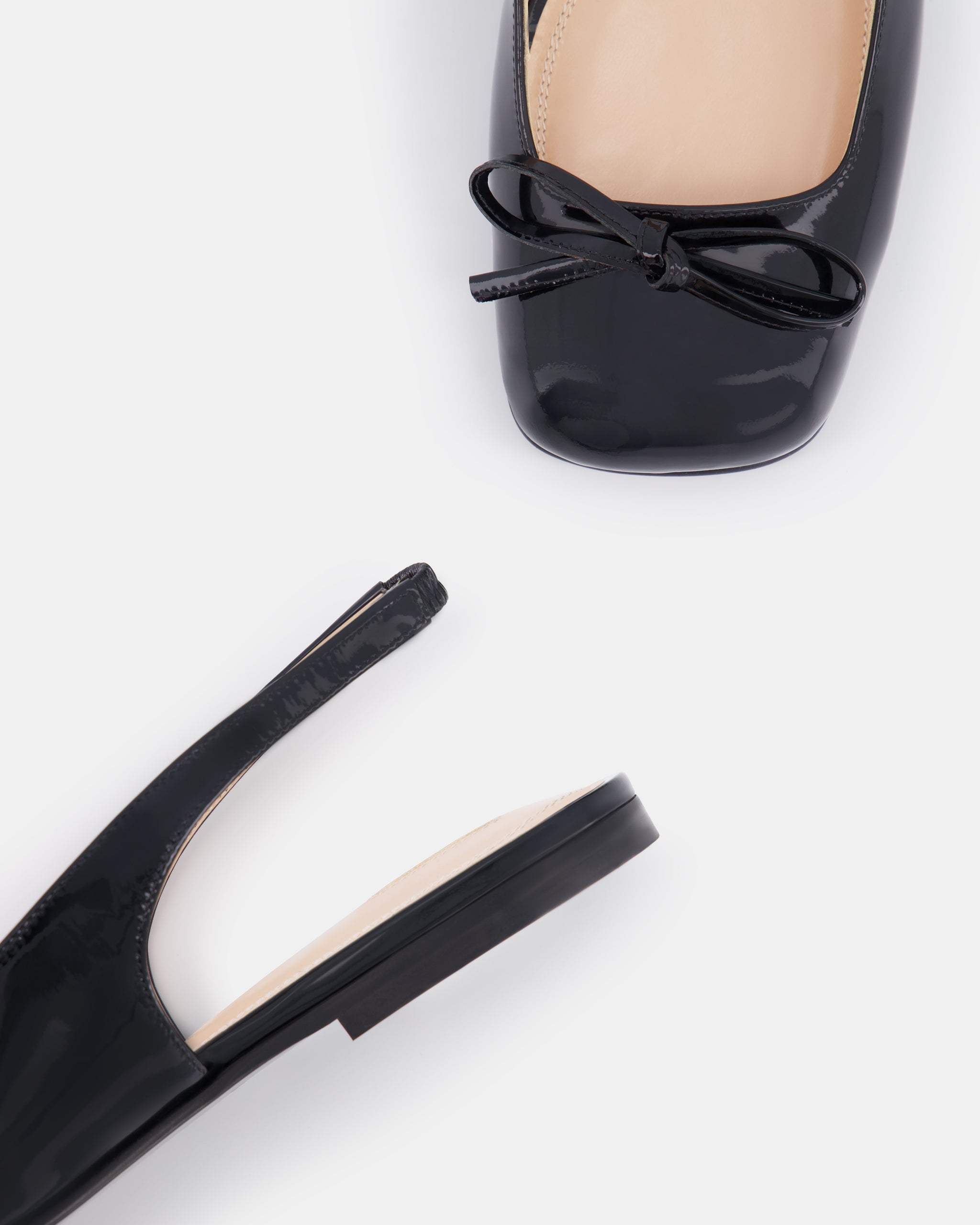 Nodaleto Bulla Node SB 5 ballerines noir verni bout carré