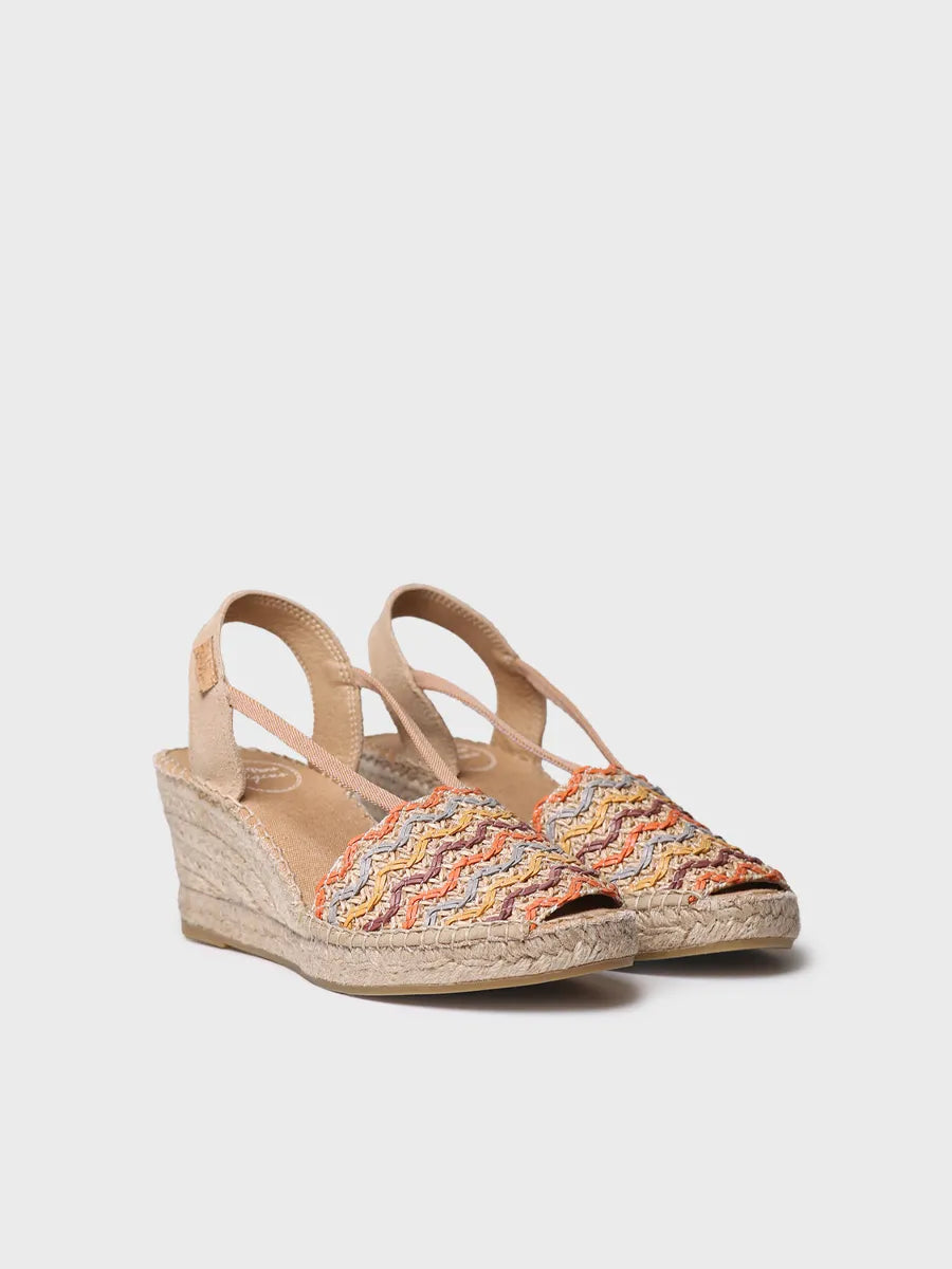 Toni Pons Sara-RS espadrilles compensées toile multicolore
