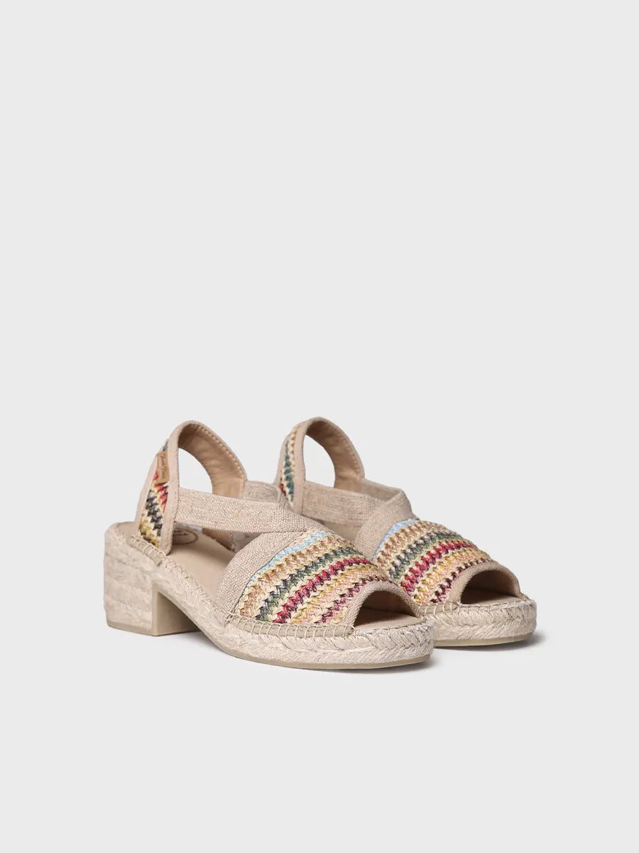 Toni Pons Delmi-Ma espadrilles raphia multicolore 5,5 cm