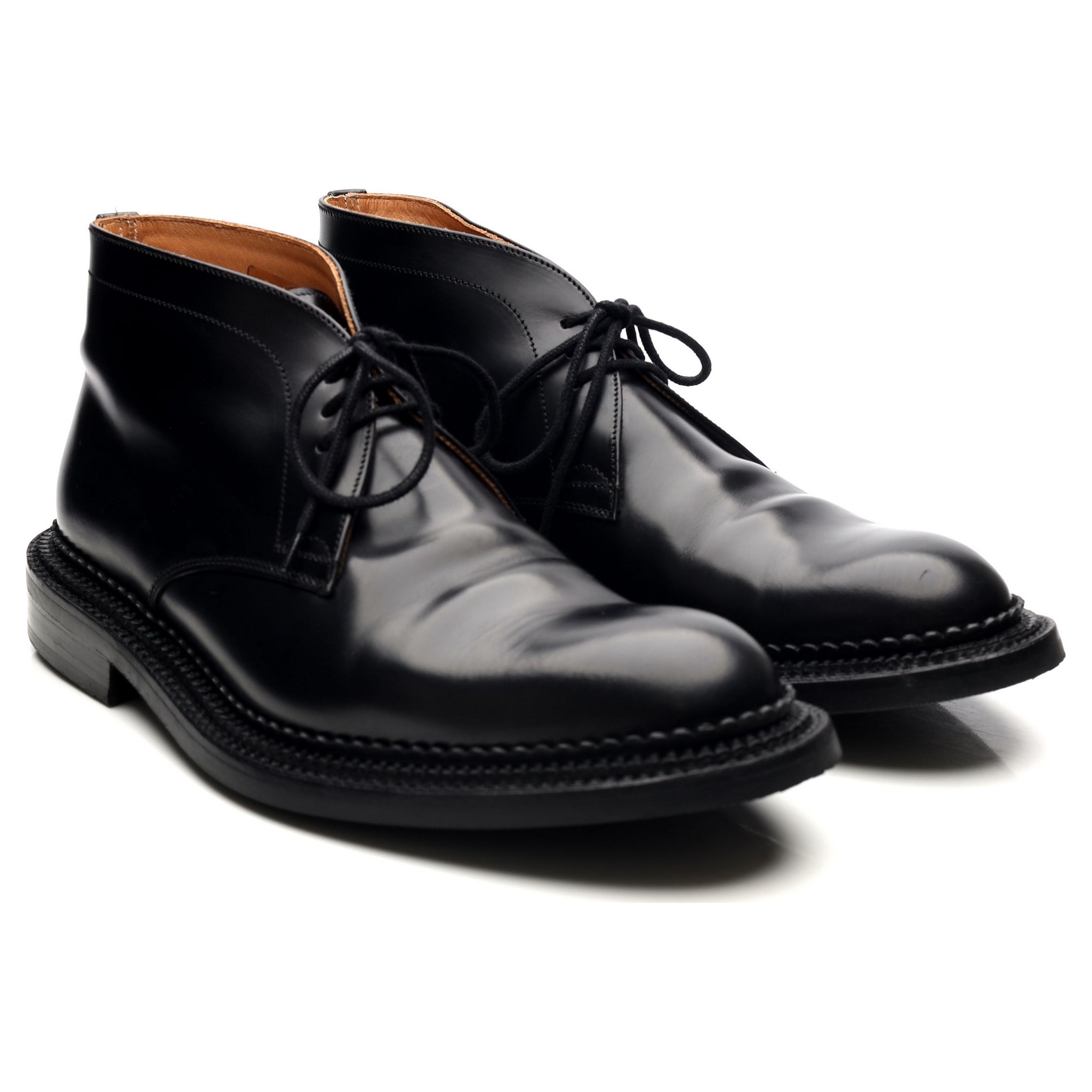 Grenson Triple Welt chukka boots cuir noir UK 8.5
