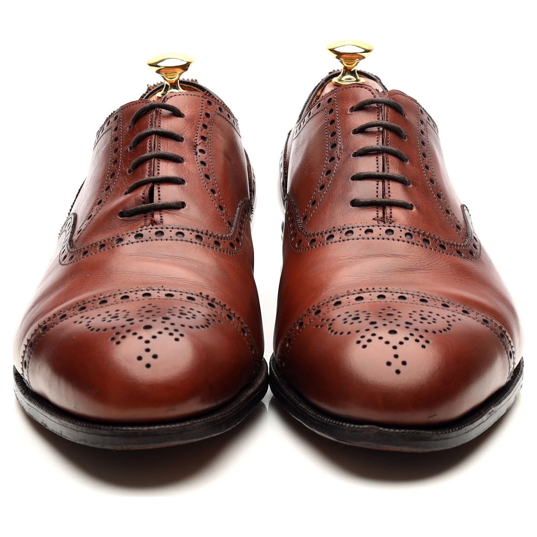 Edward Green Cadogan oxford cuir marron UK 9.5