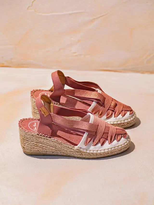 Toni Pons Tracy-CZ espadrilles compensees blush