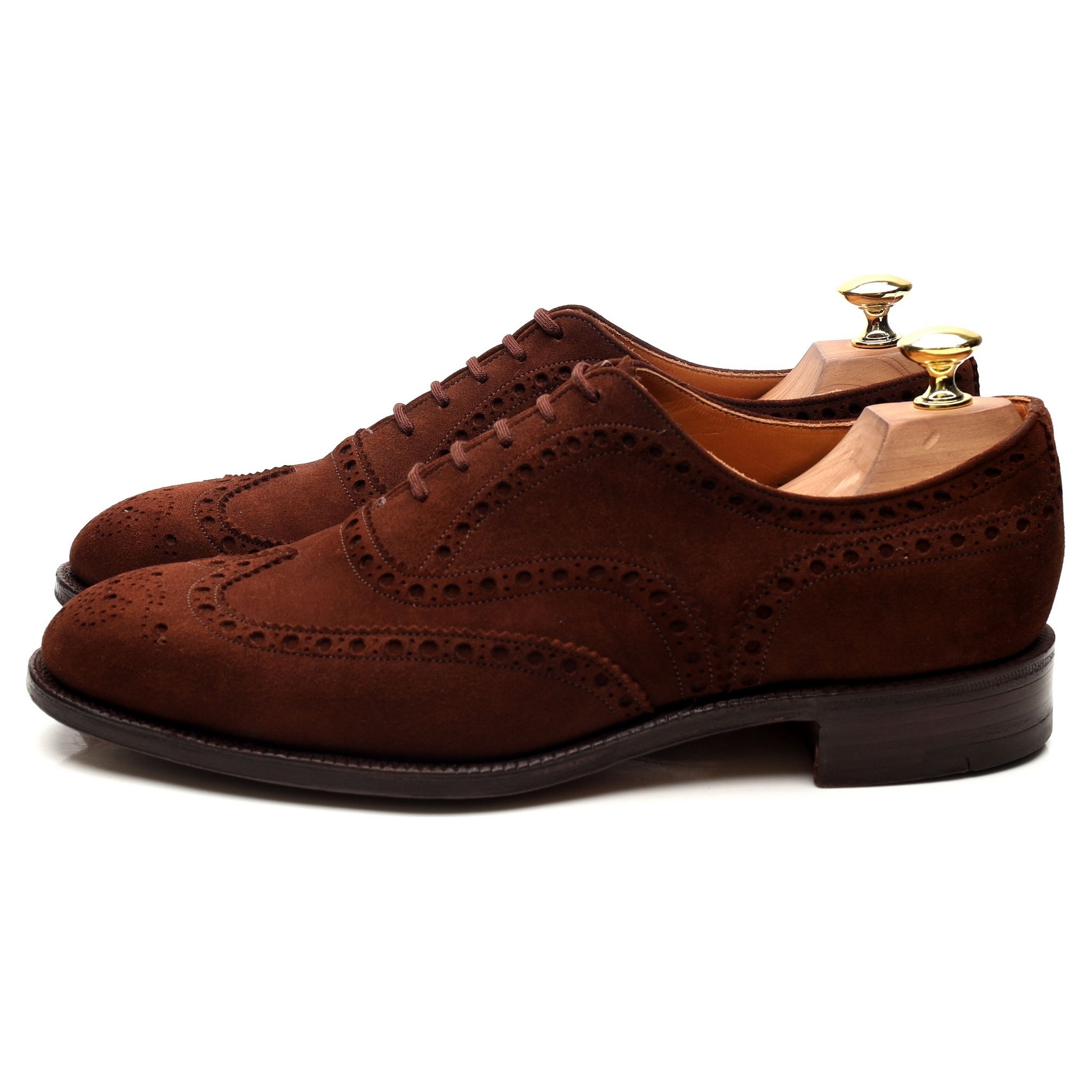 Church's Buck brogue suède marron UK 8