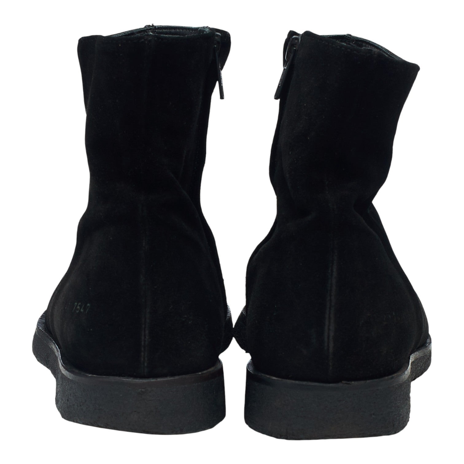 Common Projects boots zip daim noir UK 7