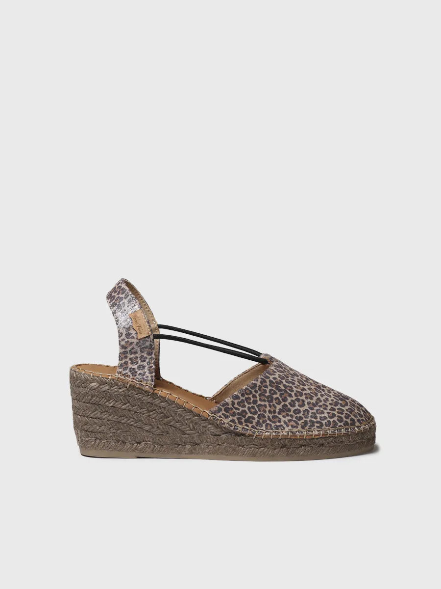 Toni Pons Telma-LE espadrilles imprimé animal compensées 6 cm