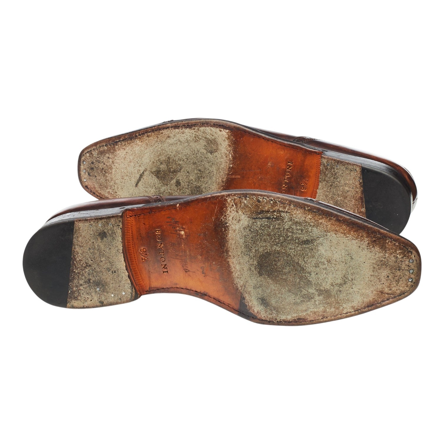 Bontoni Del Corso oxford cuir marron foncé 9,5 UK