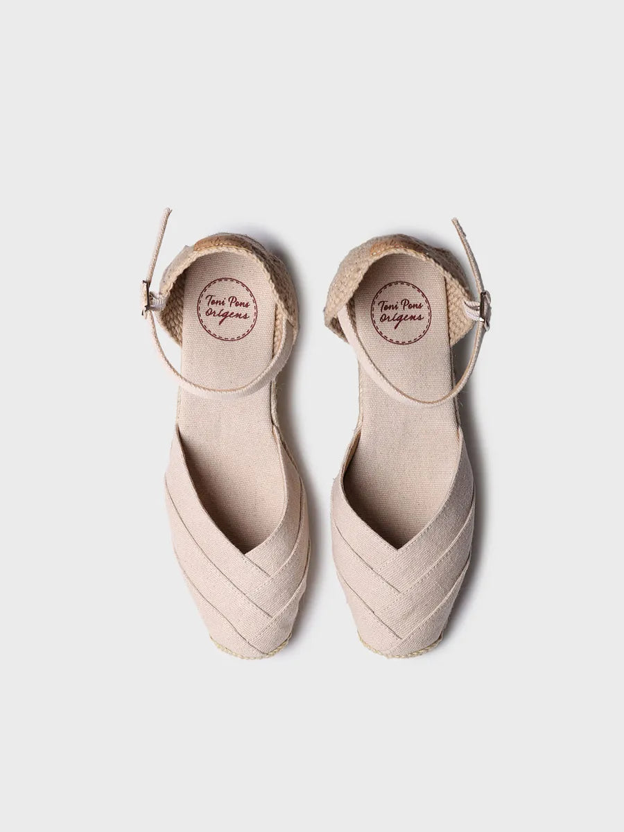 Toni Pons Clara espadrille compensée femme toile 6 cm