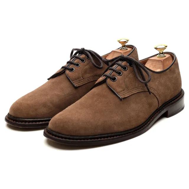 Tricker's Daniel derby daim marron clair UK 8