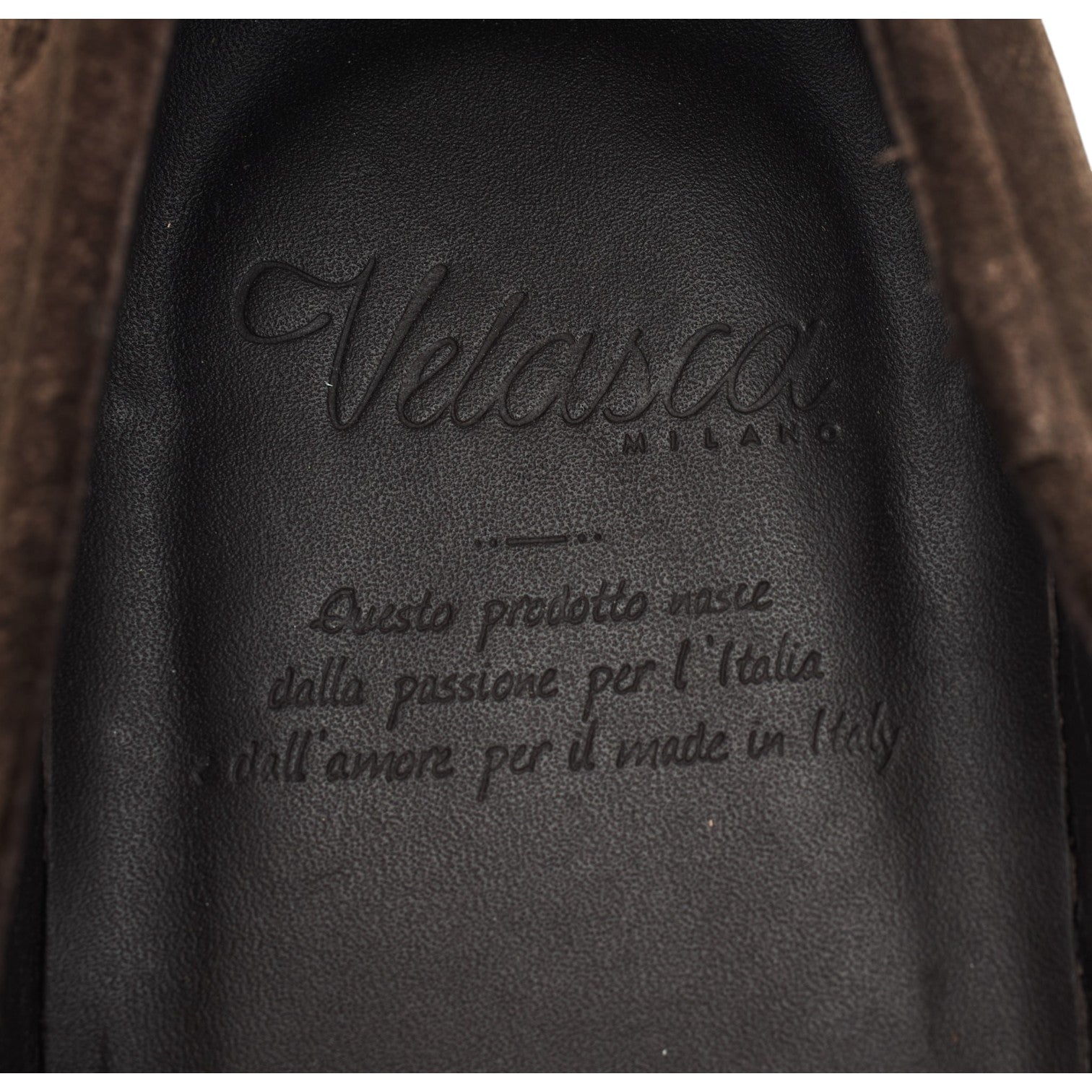 Velasca Beltramm mocassin daim marron UK 6 pompons