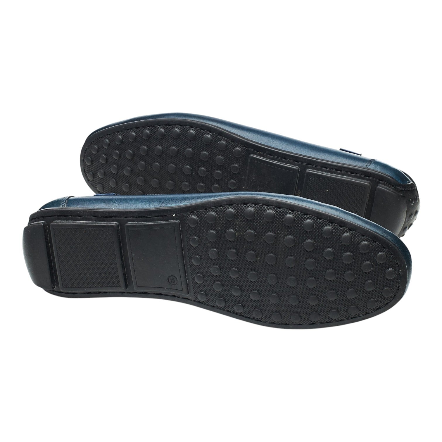 Barker Jamie mocassin driving cuir bleu UK 9