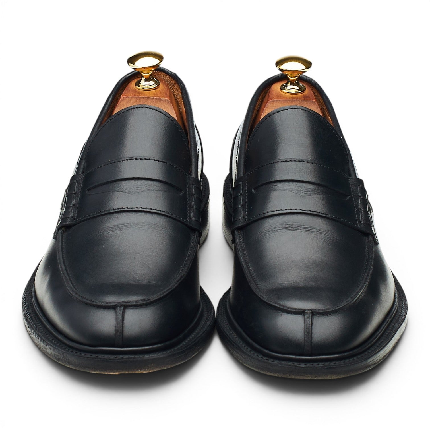 Tricker's James mocassins cuir noir UK 7 semelle cuir