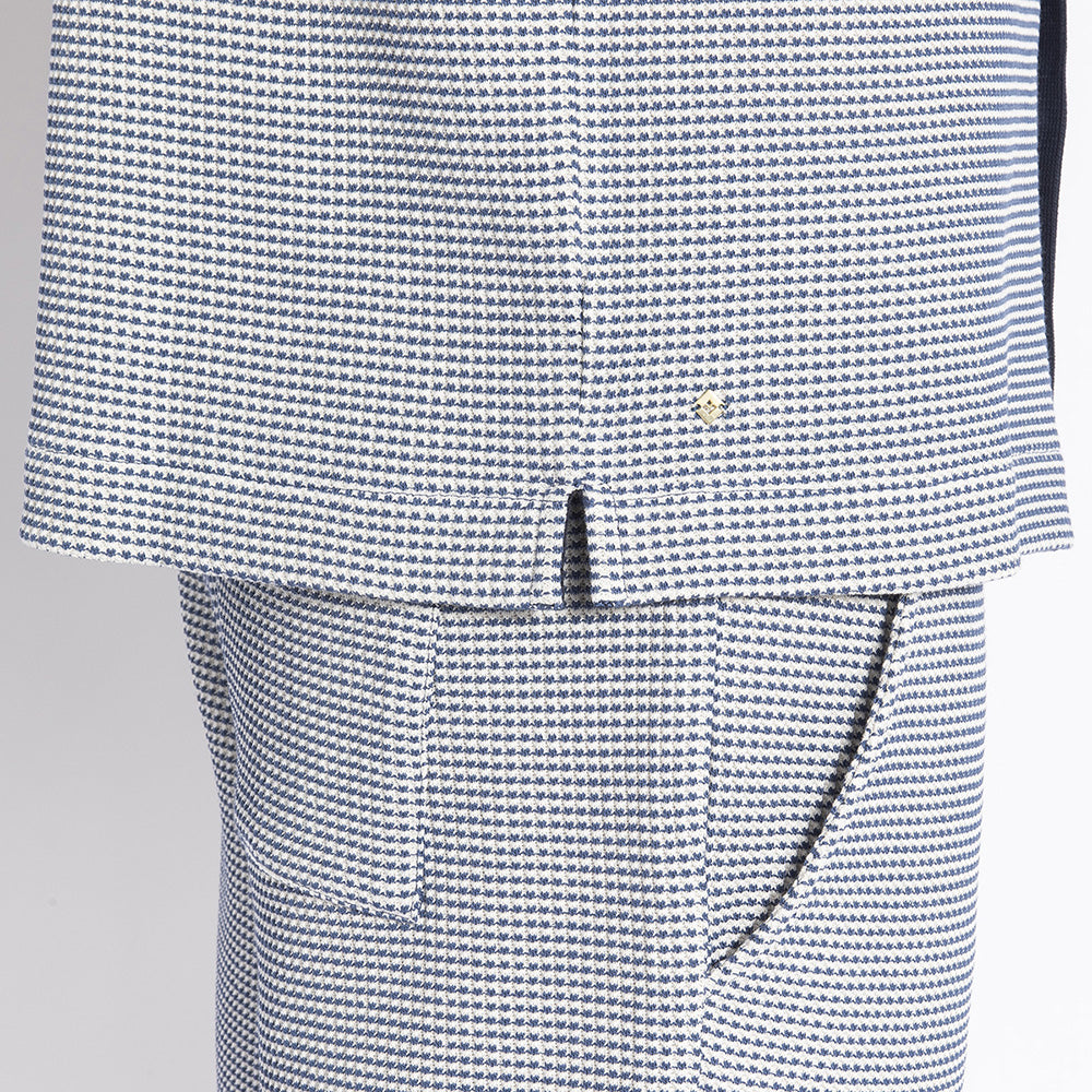 Rivieras Salgados short bicolore bleu coton