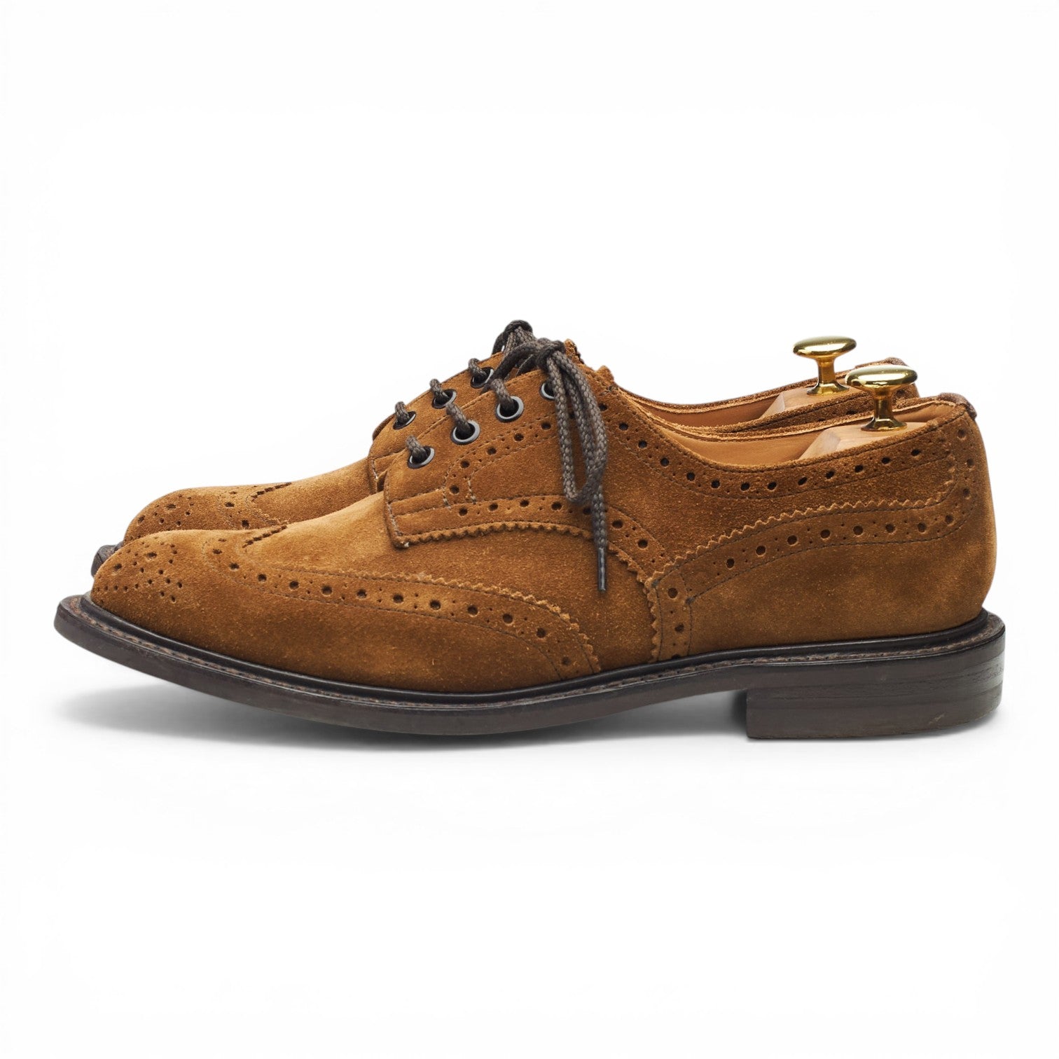 Tricker's Bourton derbies daim marron pointure UK 7,5