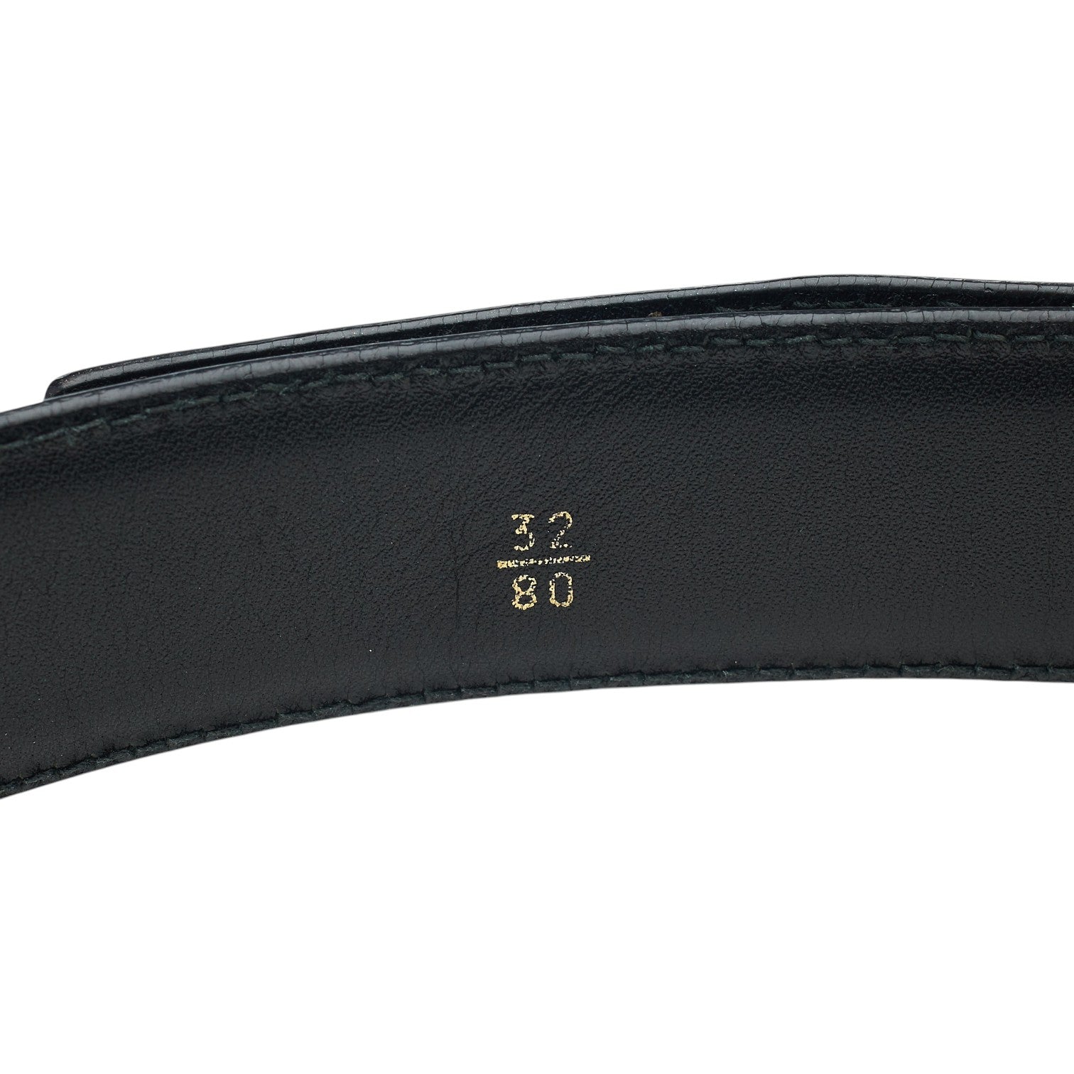 Church’s ceinture cuir noir 32 pouces boucle