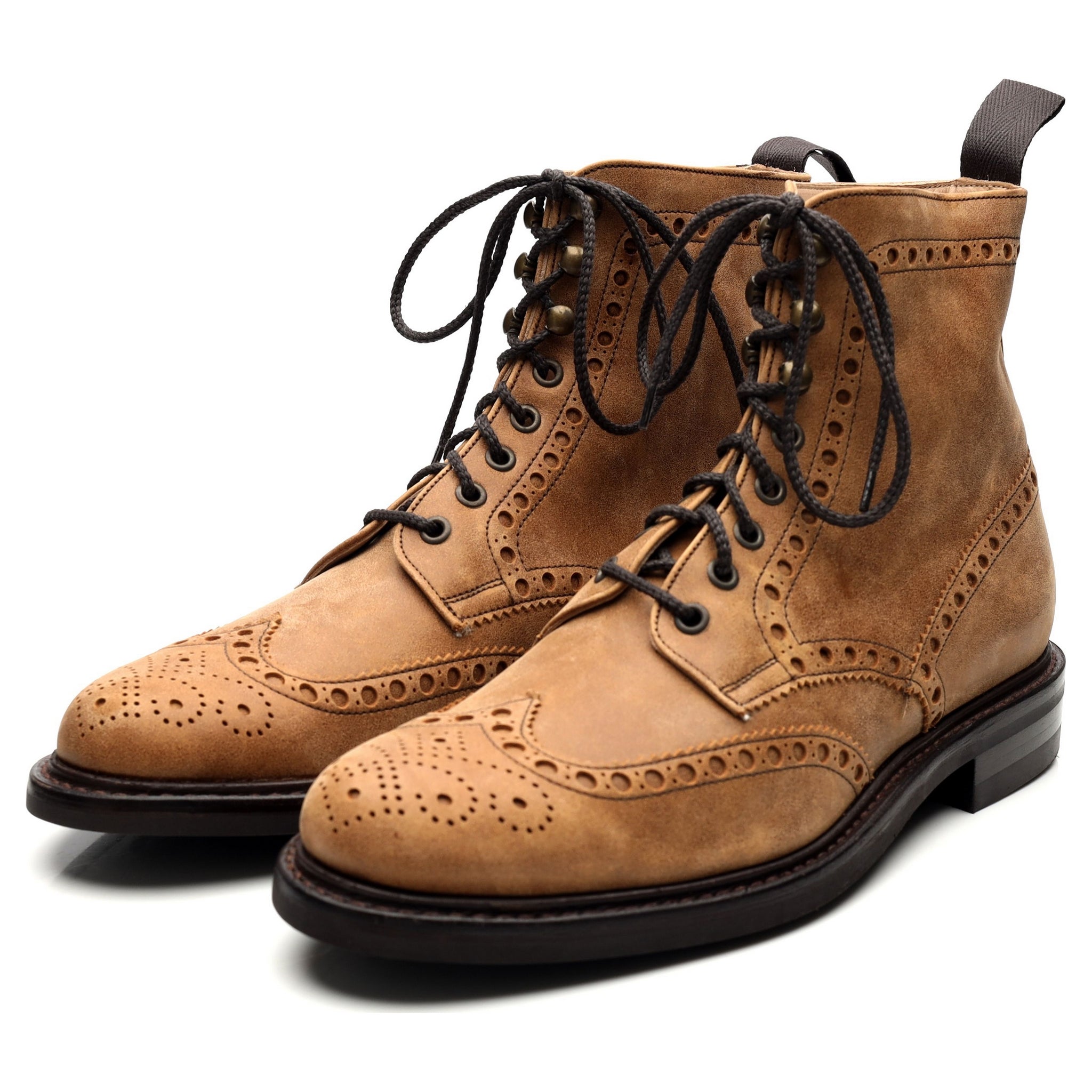 Cheaney Tweed bottines brogue daim sable 9.5