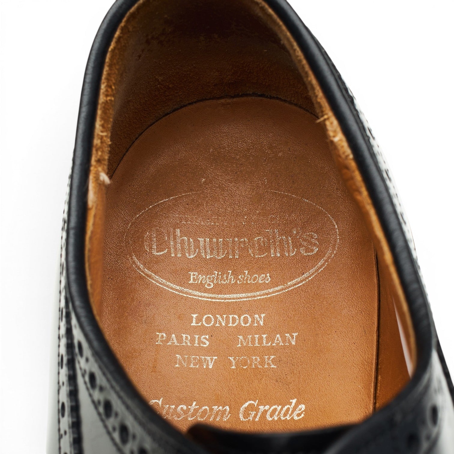 Church's Grafton derbies brogues cuir noir UK 7