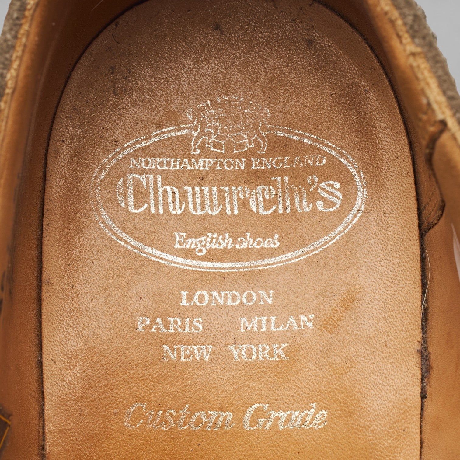 Church's Downton chaussures oxford suède sable UK 8